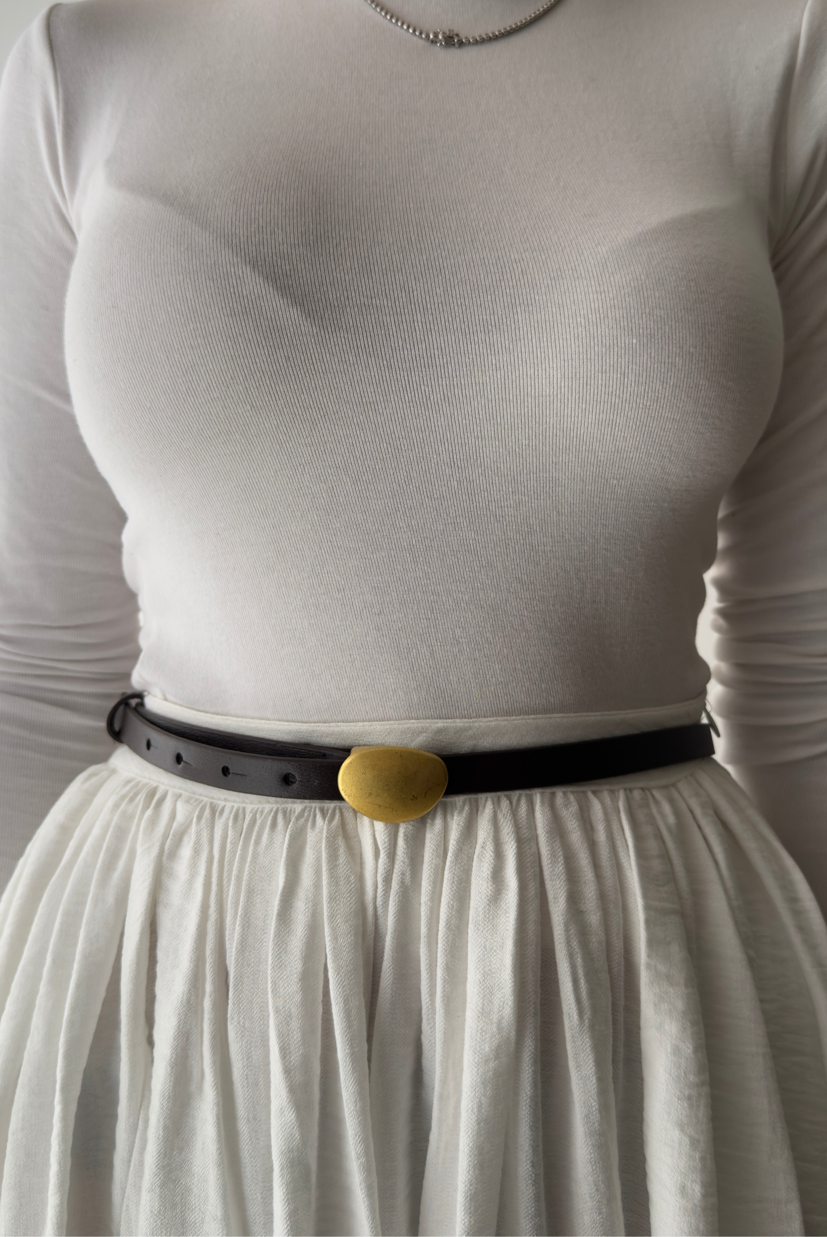 Kadın Kemer Gold Tokalı ACI KAHVE