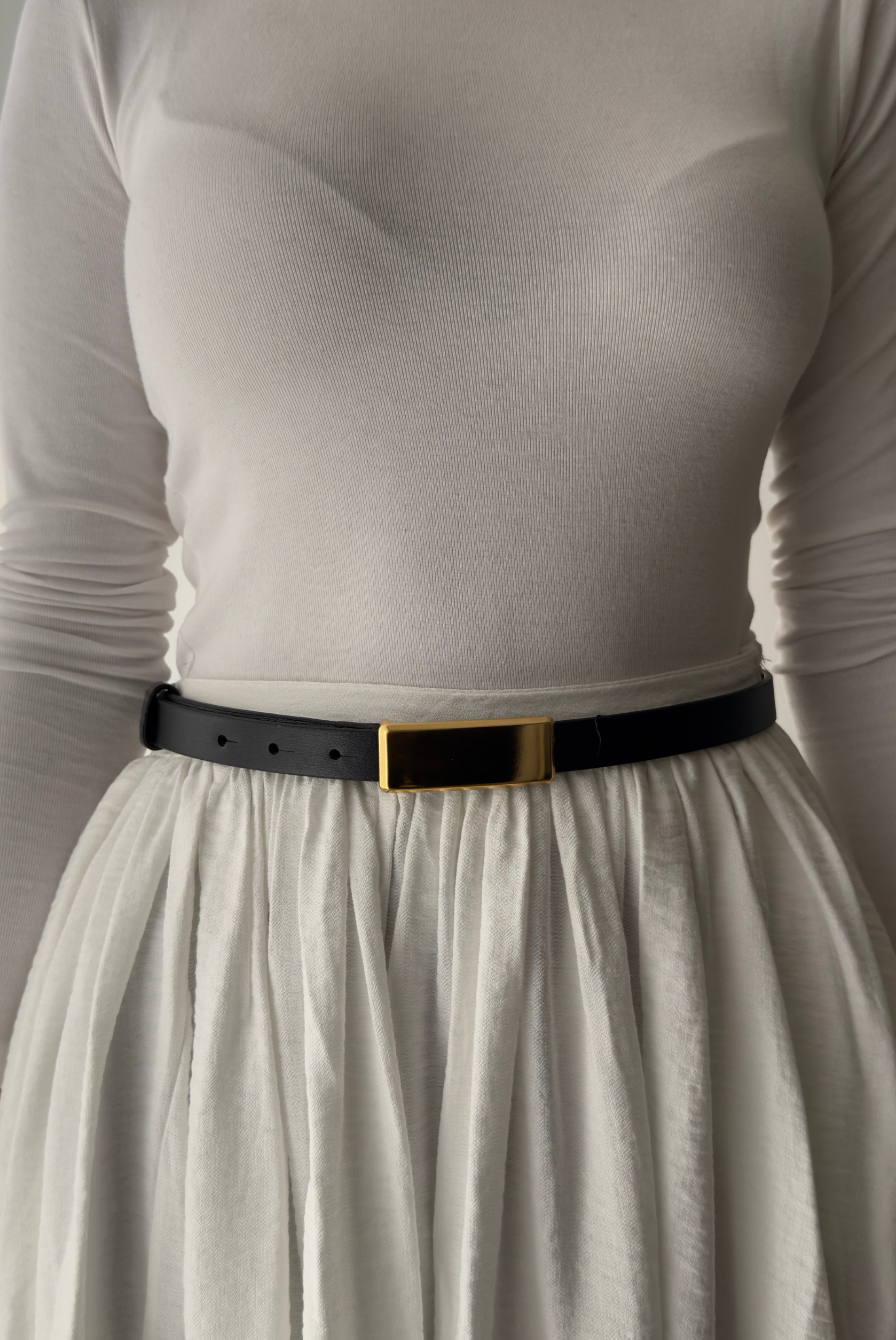 Kadın Kemer Gold Tokalı SİYAH