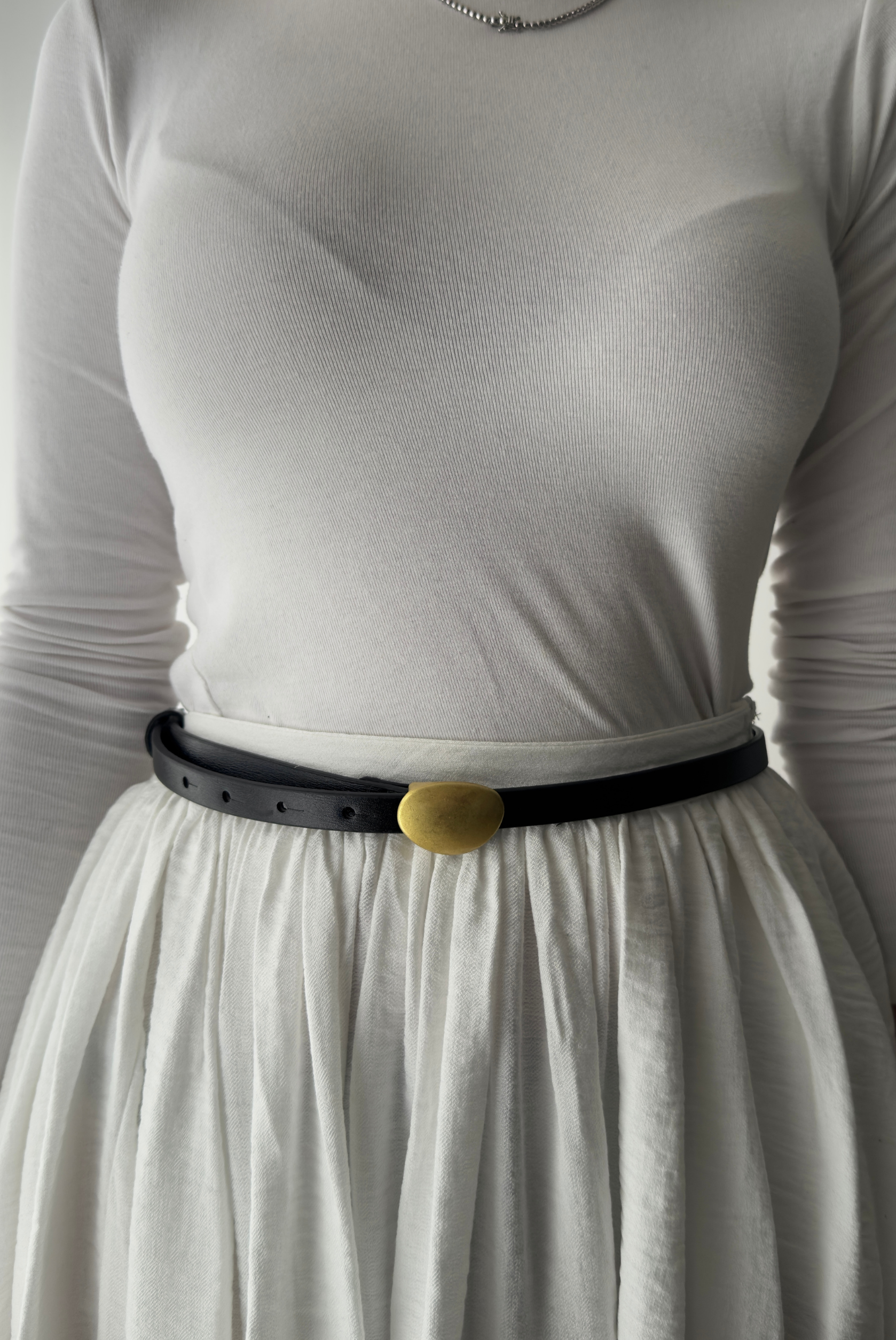 Kadın Kemer Gold Tokalı SİYAH