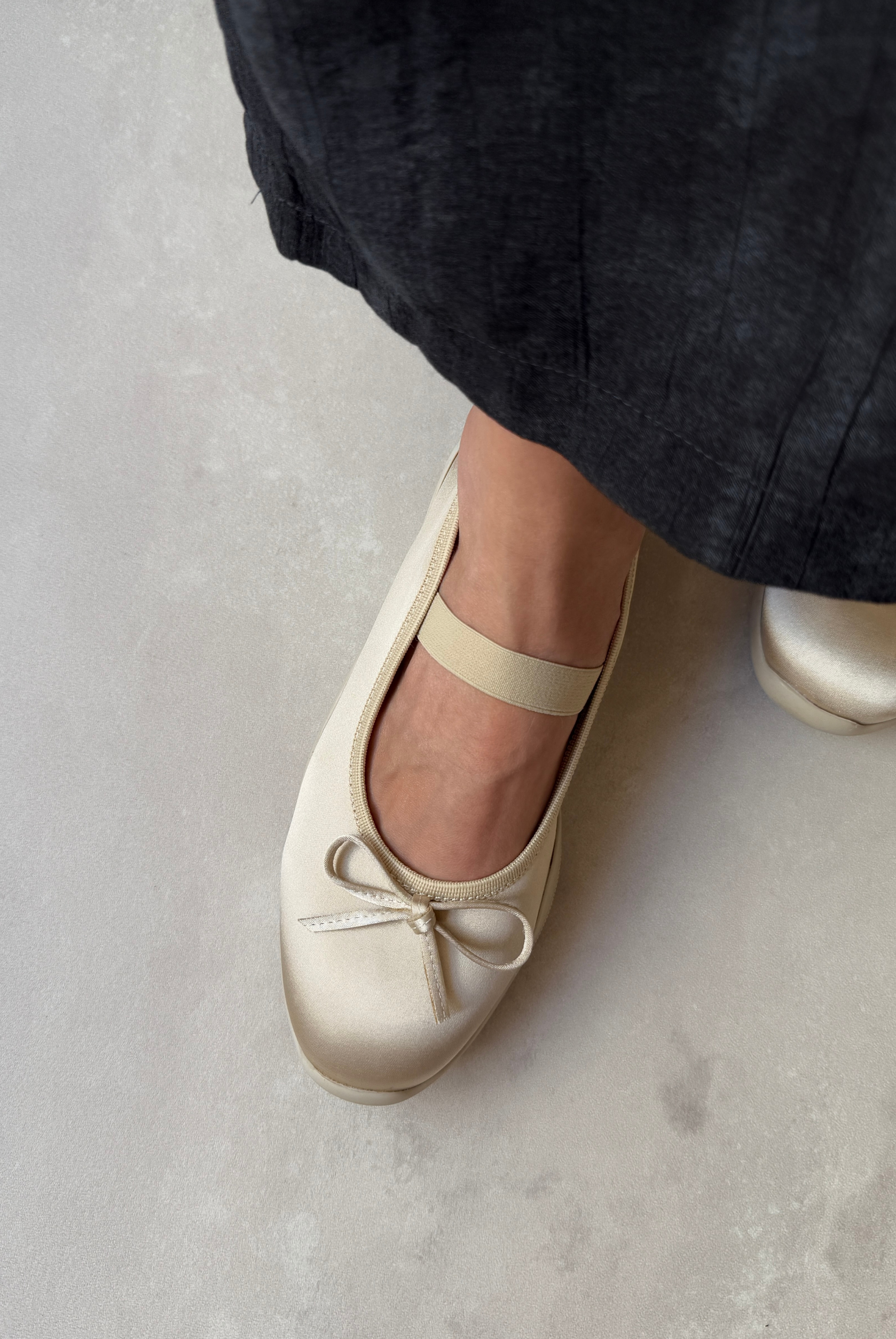 Kadın Lastikli Babet GOLD SATEN