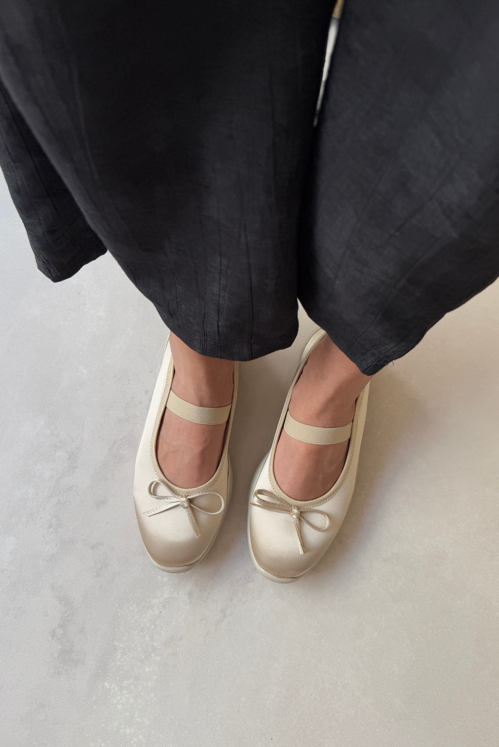 Kadın Lastikli Babet GOLD SATEN