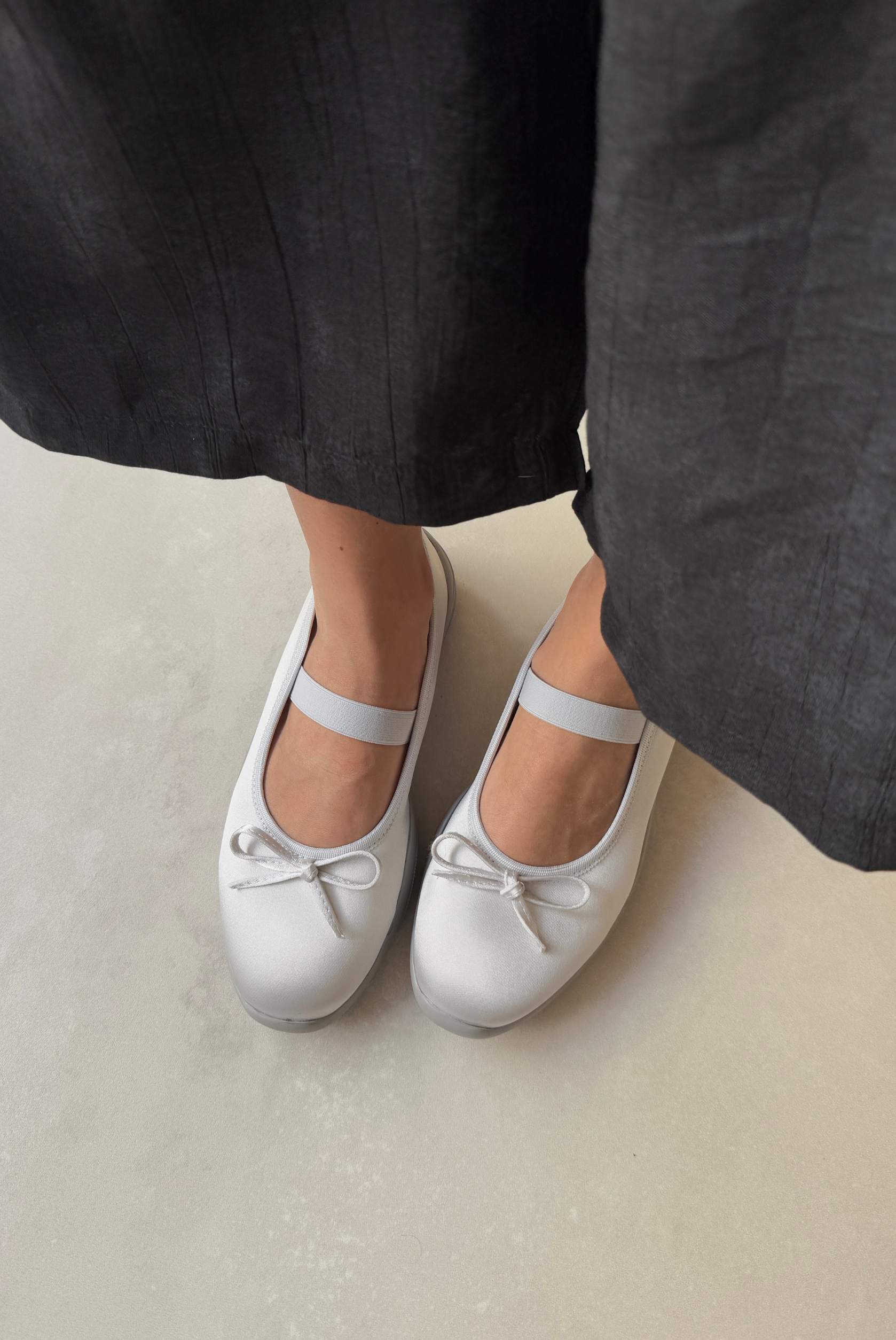 Kadın Lastikli Babet SİLVER SATEN