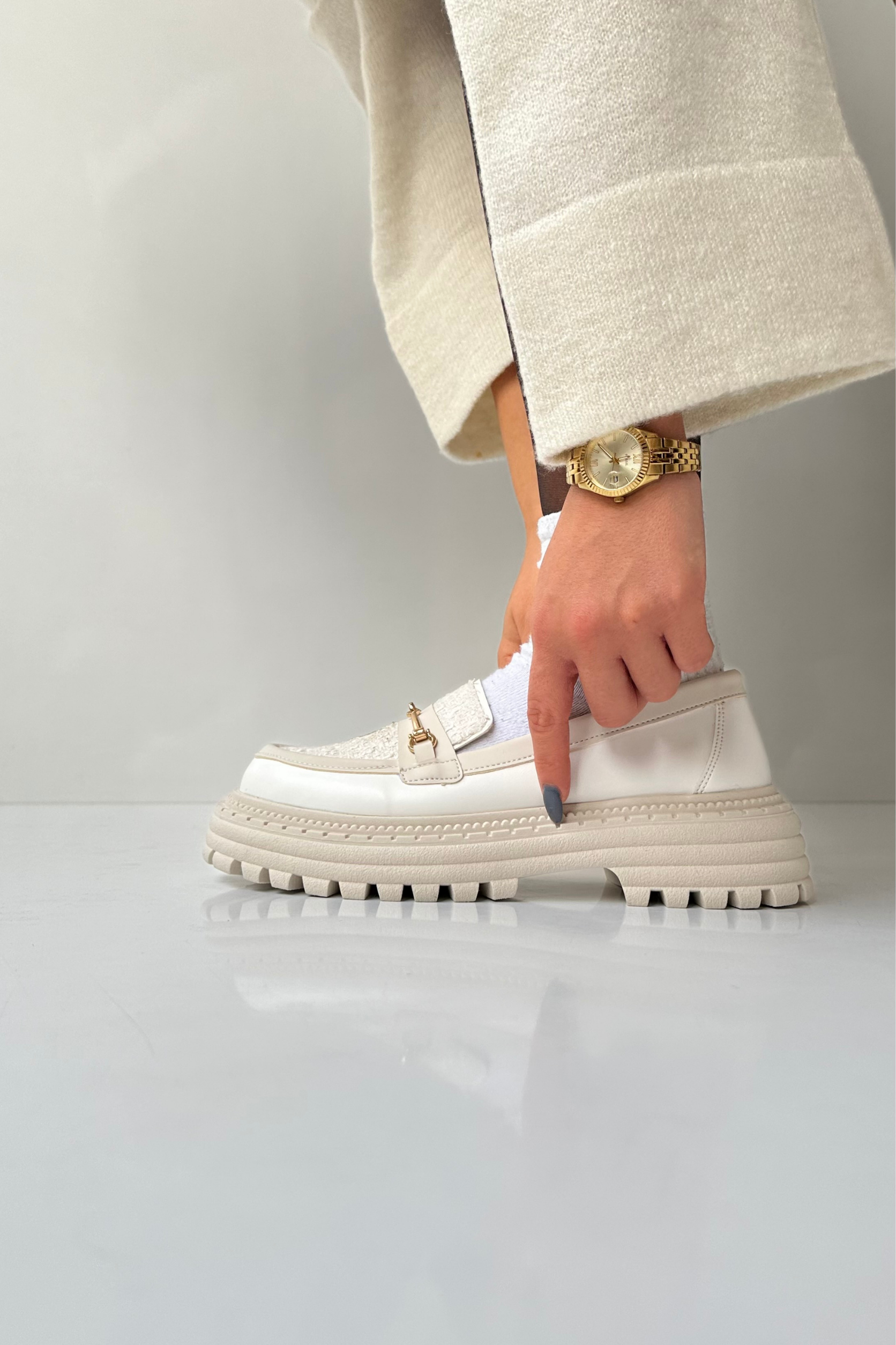 Kadın Loafer Ayakkabı BEJ