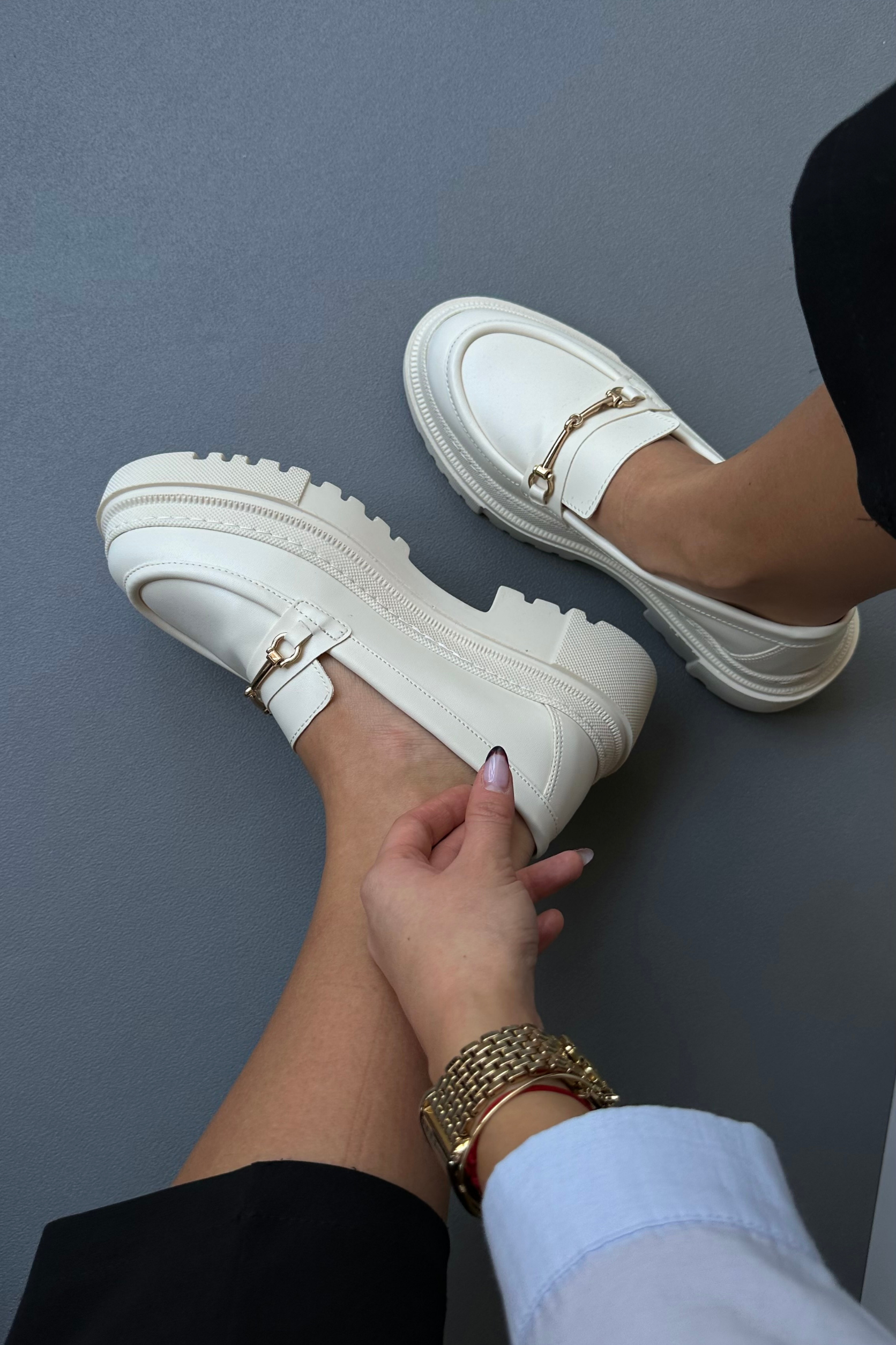 Kadın Loafer Ayakkabı BEJ