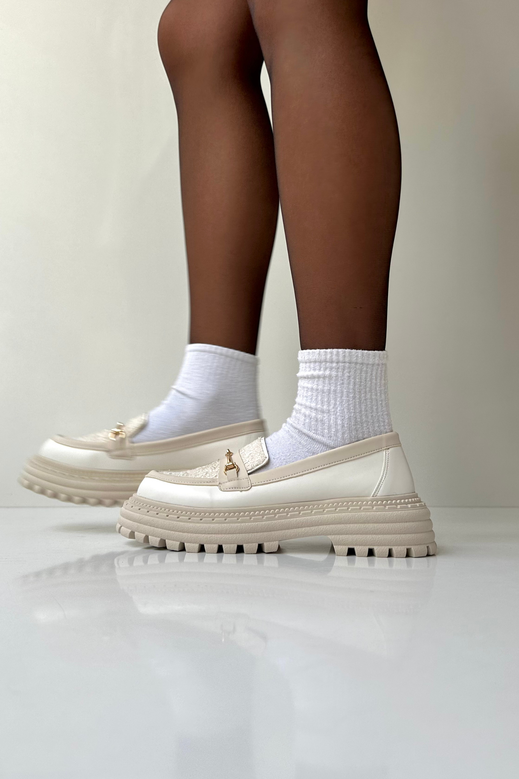 Kadın Loafer Ayakkabı BEJ