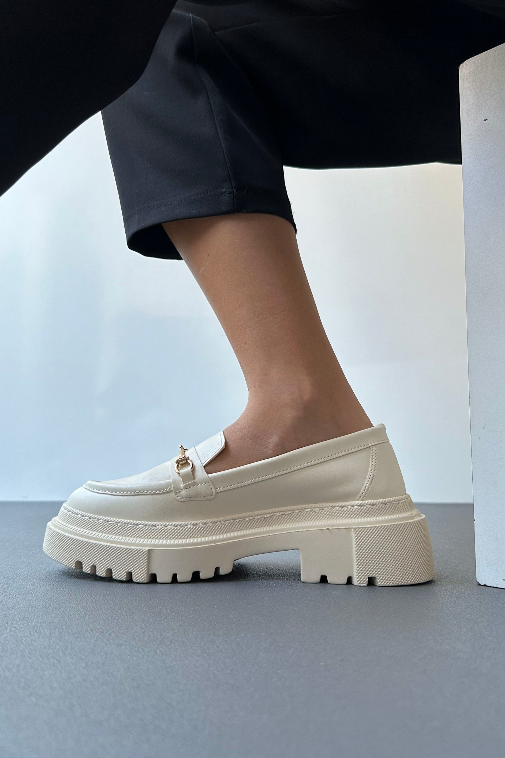 Kadın Loafer Ayakkabı BEJ