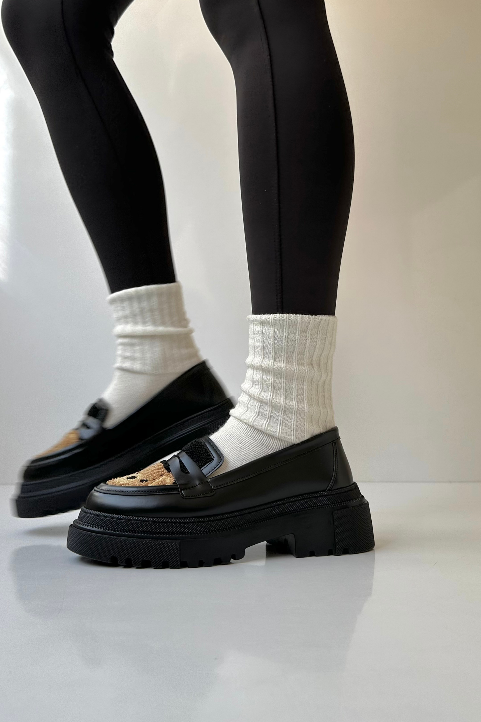 Kadın Loafer Ayakkabı SİYAH BEAR