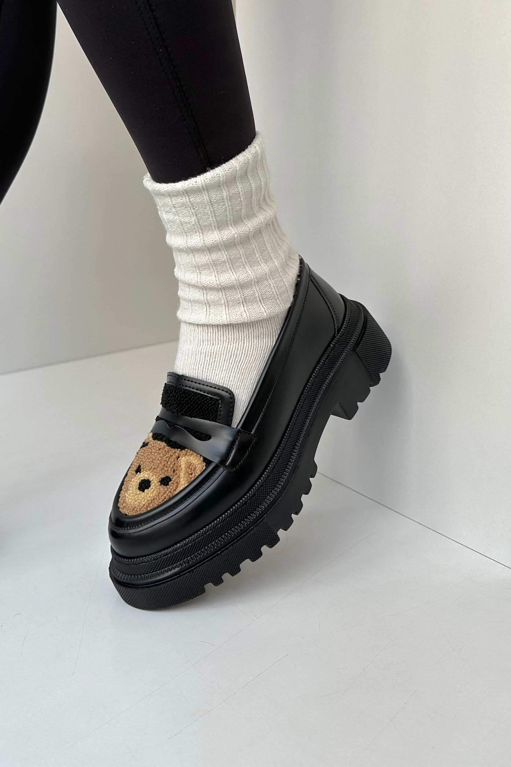 Kadın Loafer Ayakkabı SİYAH BEAR