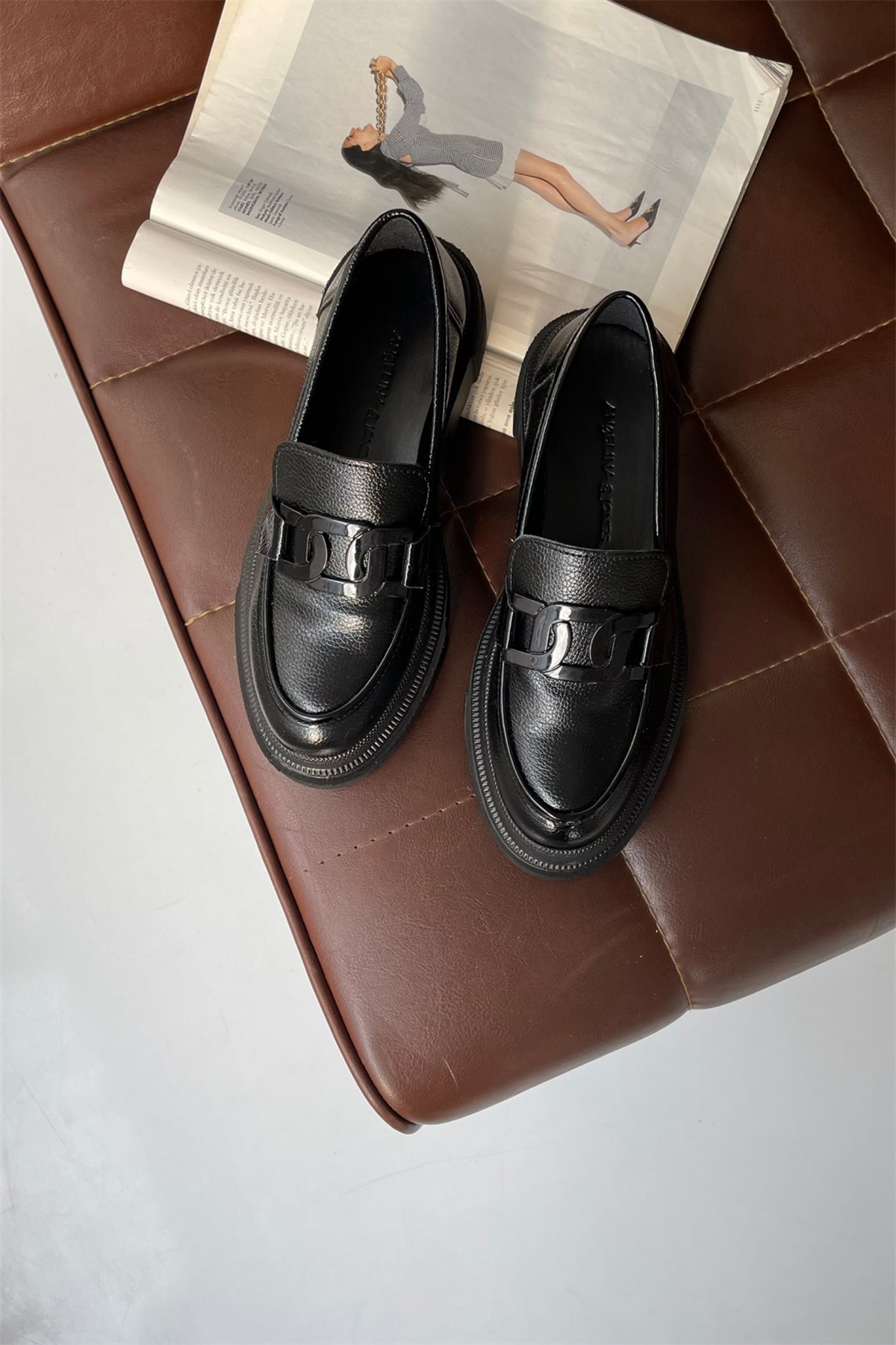 Kadın Loafer Ayakkabı SİYAH RUGAN