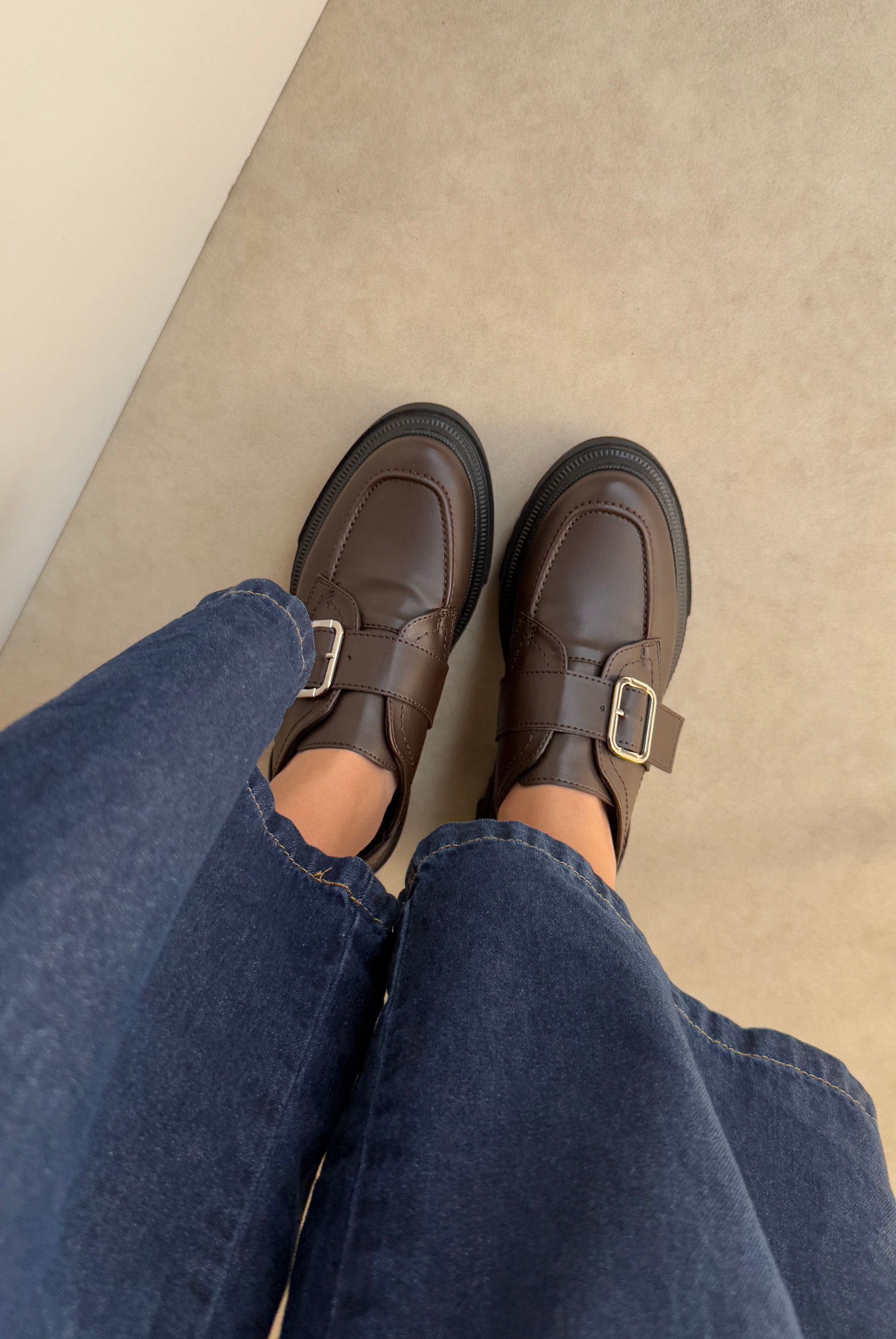 Kadın Makosen Ayakkabı ACI KAHVE