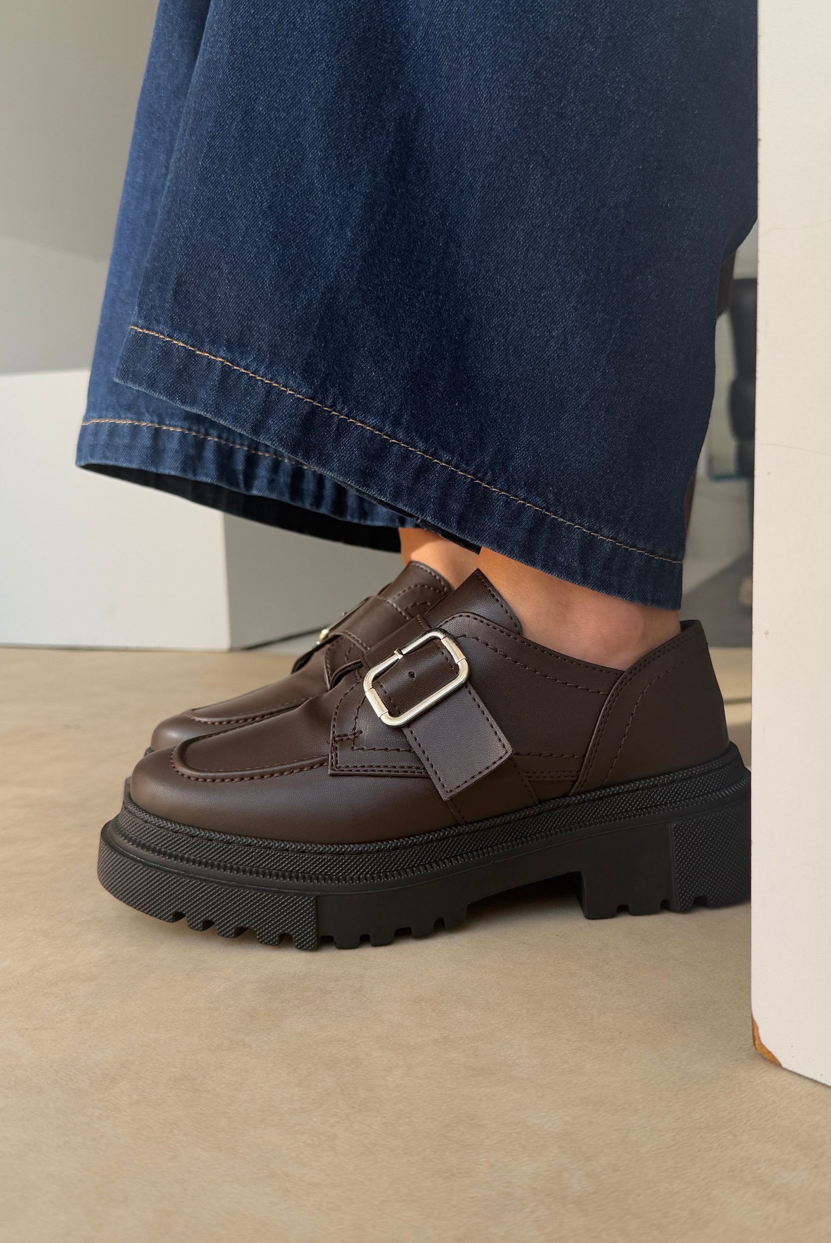 Kadın Makosen Ayakkabı ACI KAHVE