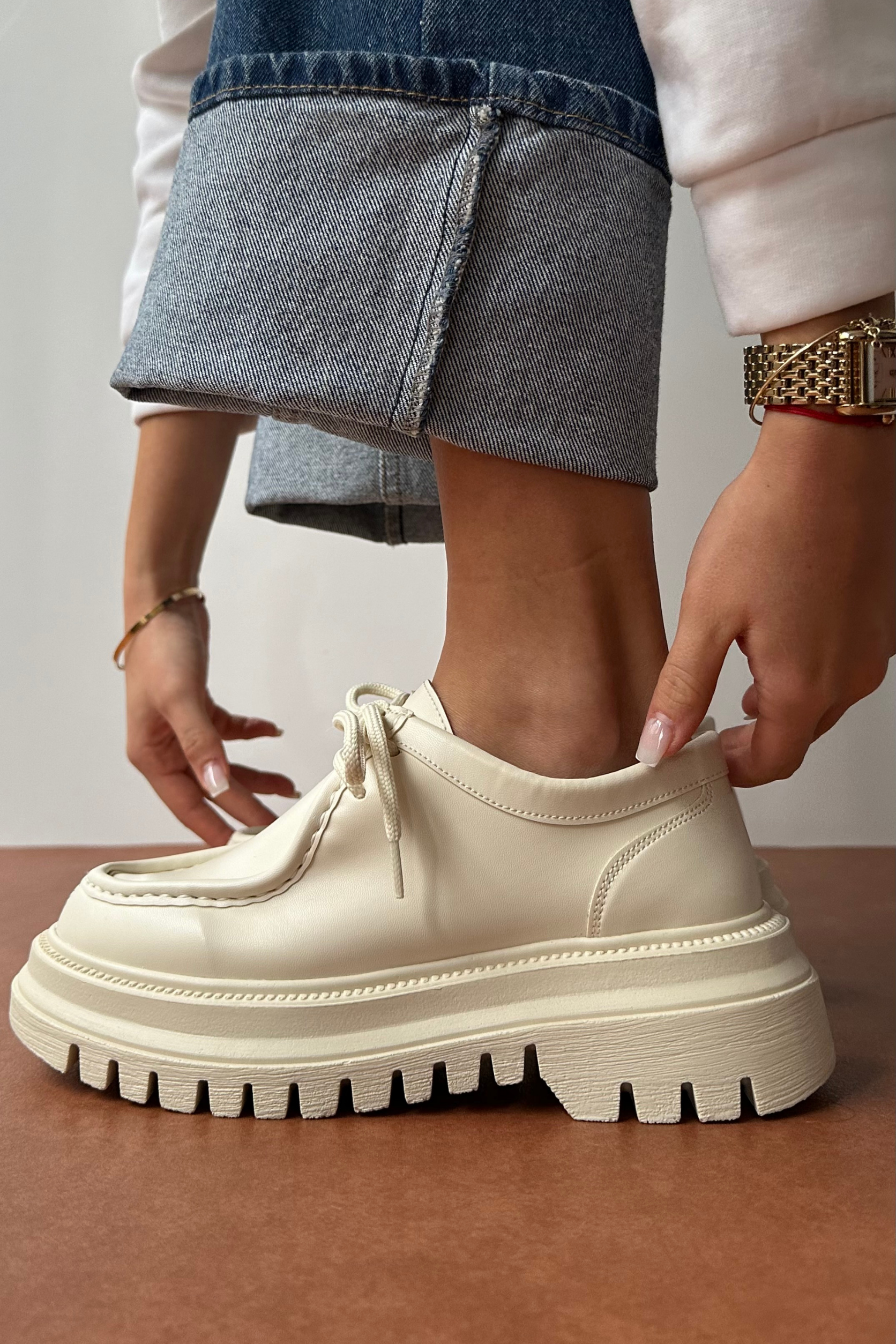 Kadın Makosen Ayakkabı BEJ