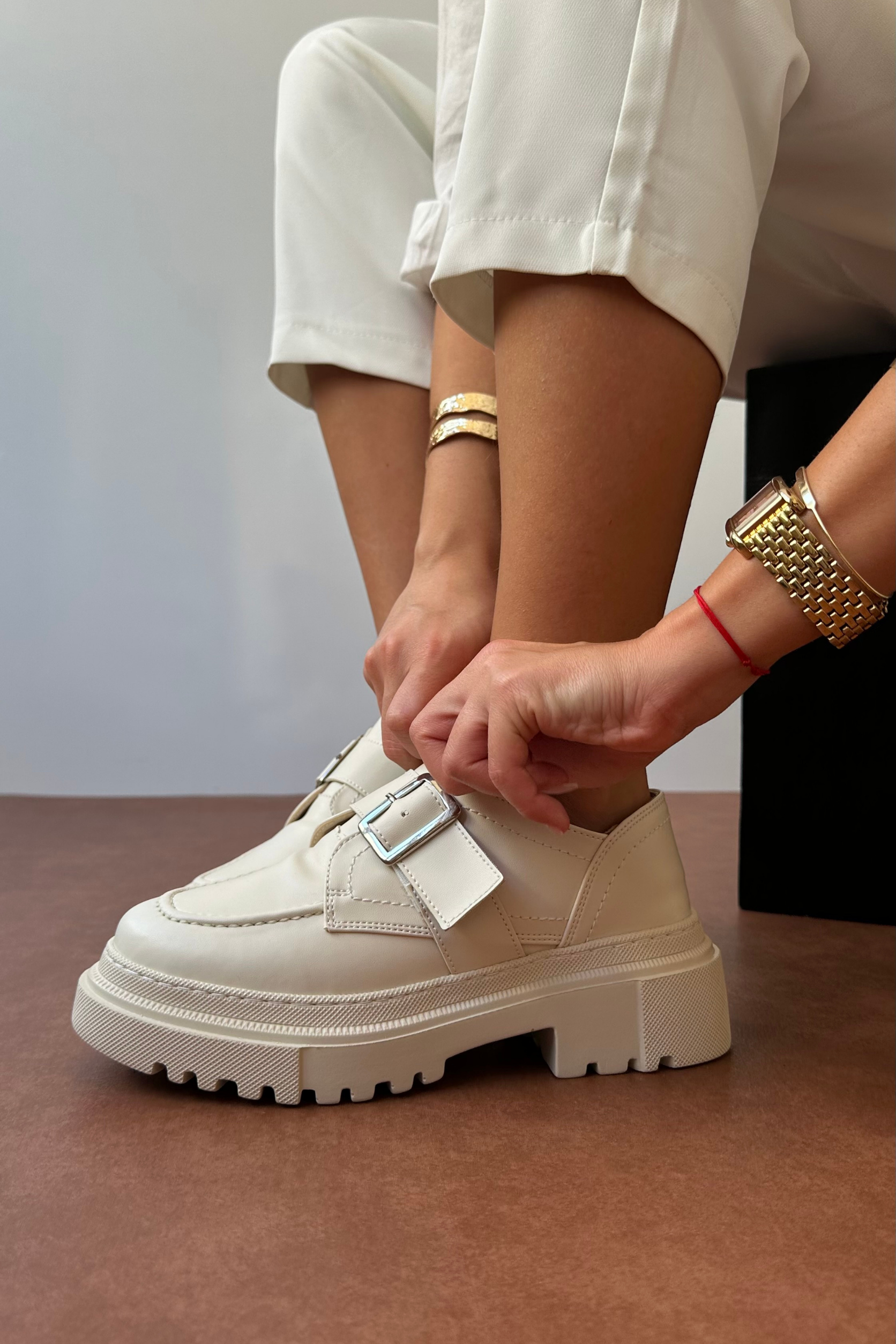 Kadın Makosen Ayakkabı BEJ