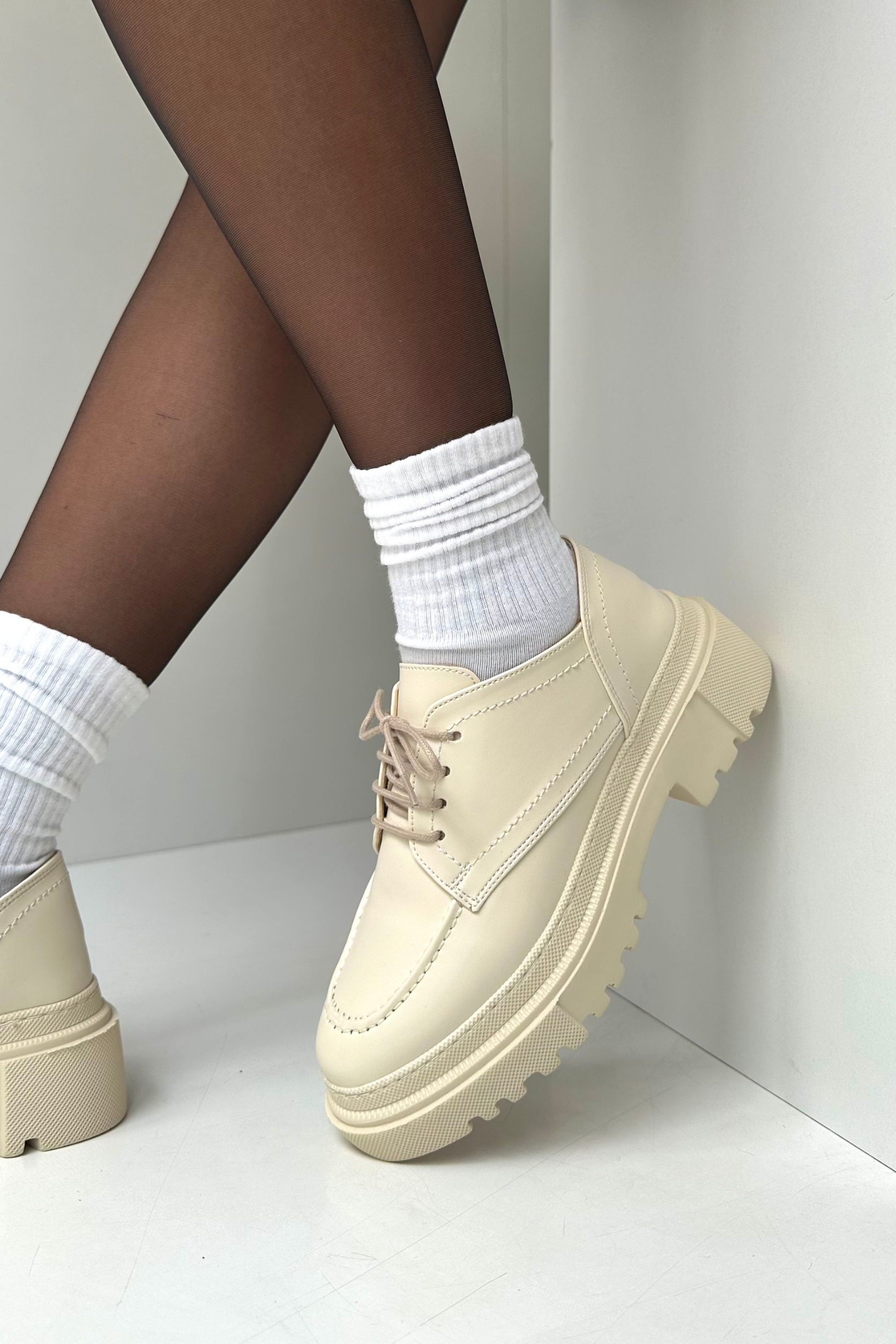 Kadın Makosen Ayakkabı BEJ