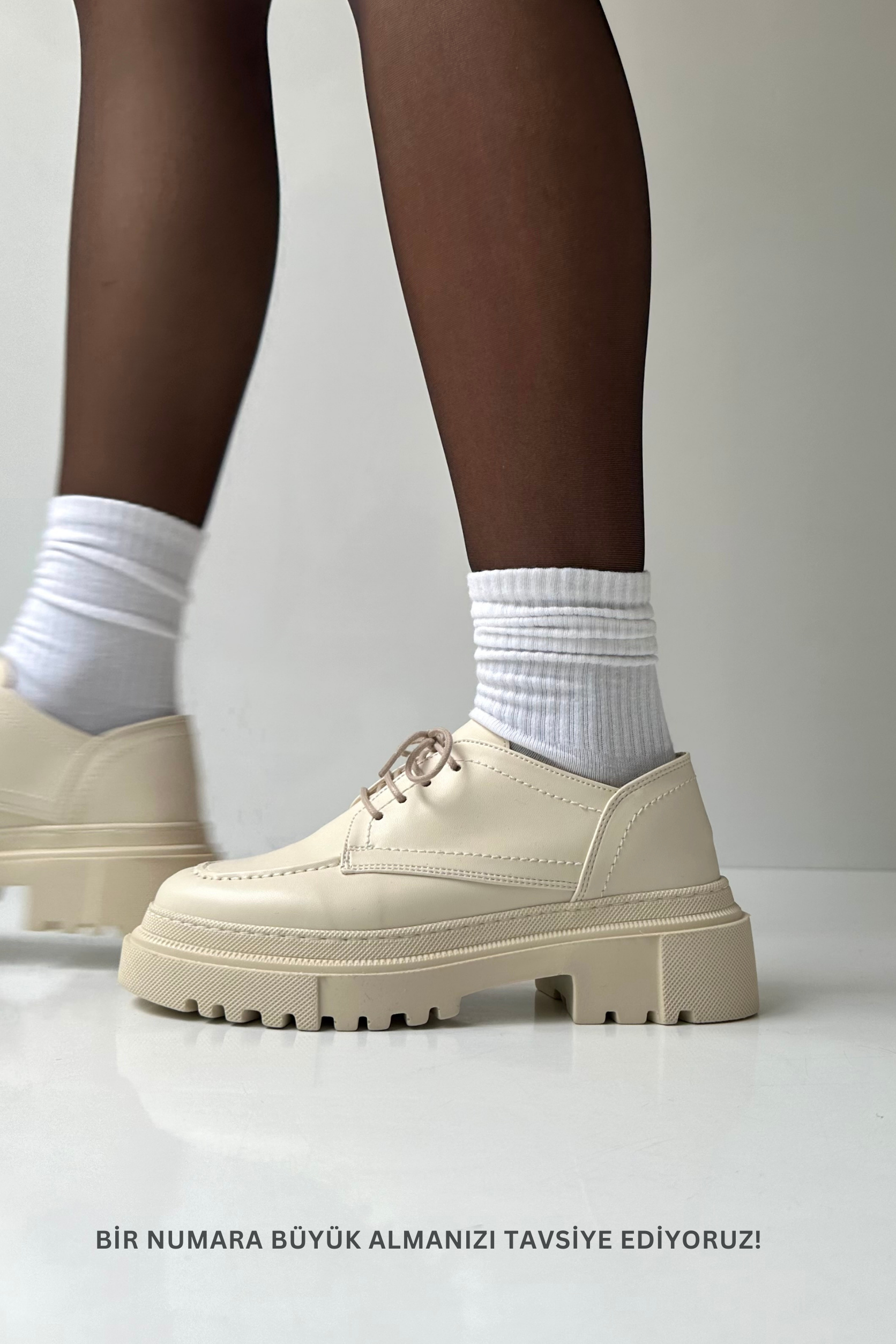 Kadın Makosen Ayakkabı BEJ