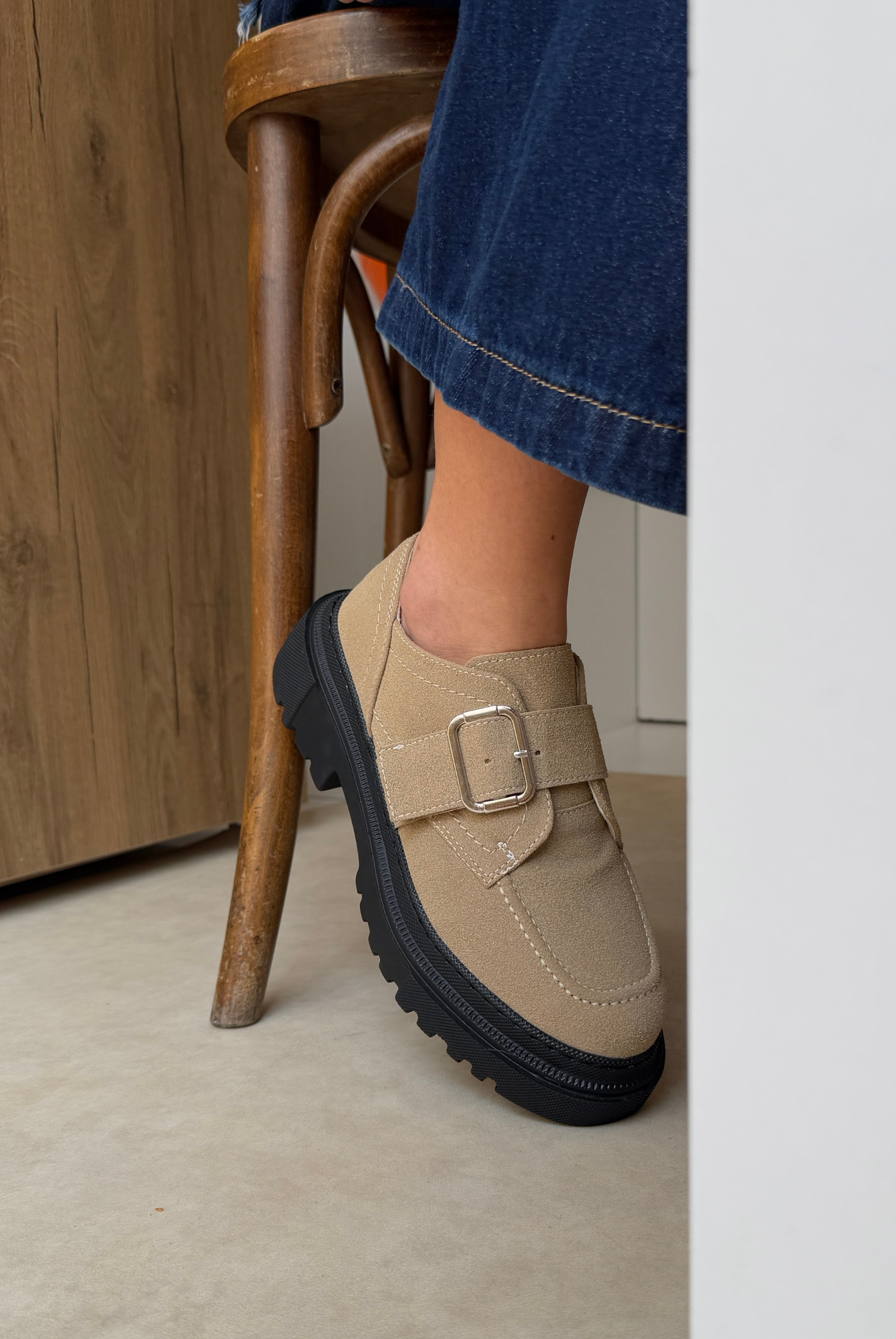 Kadın Makosen Ayakkabı BEJ SÜET