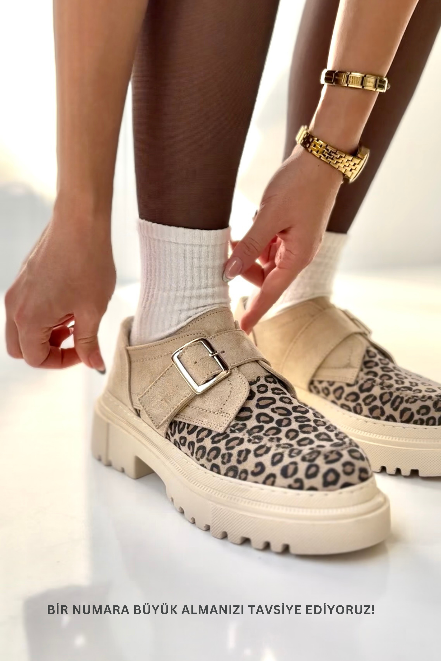 Kadın Makosen Ayakkabı LEOPAR