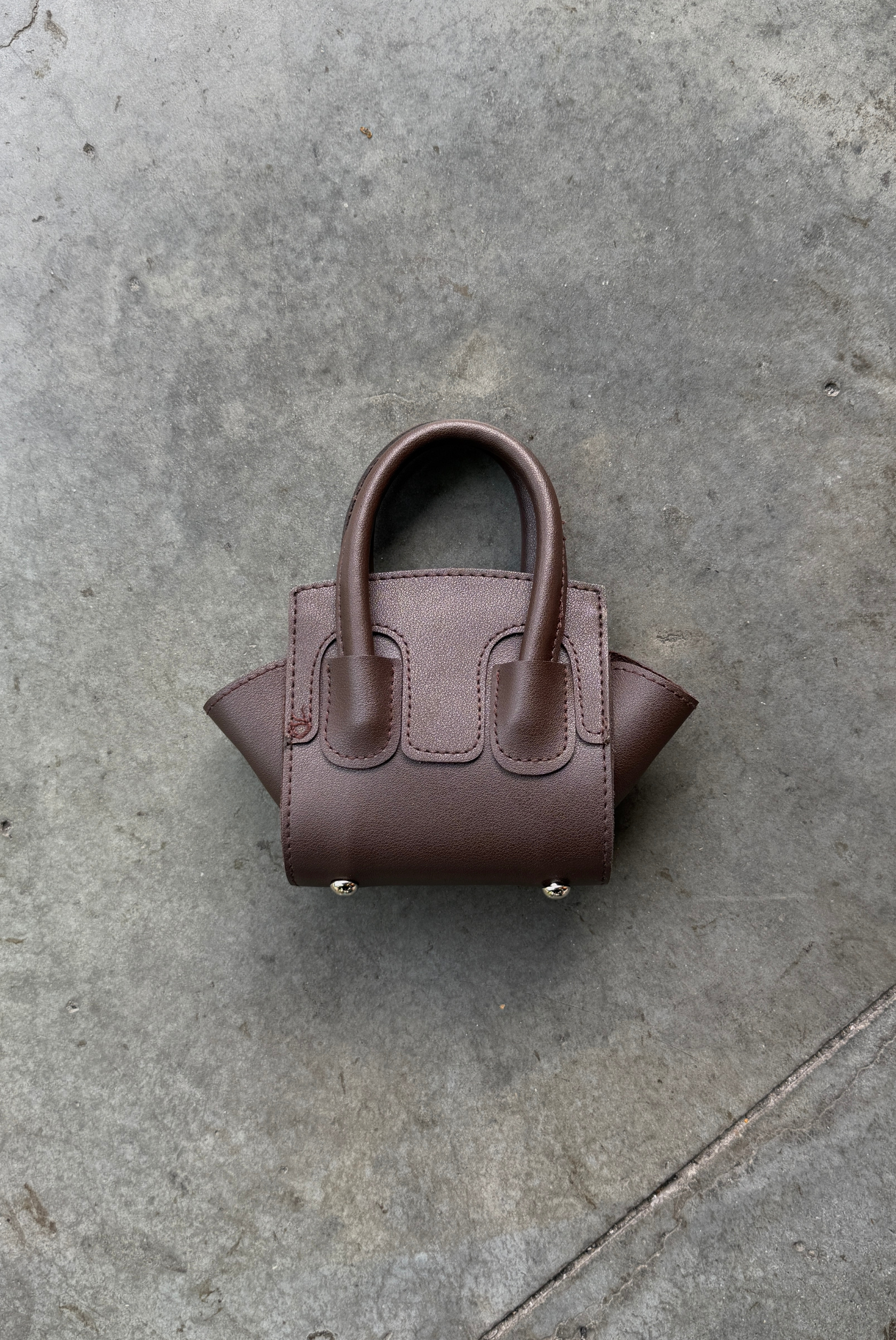 Kadın Mini El ve Omuz Çantası ACI KAHVE