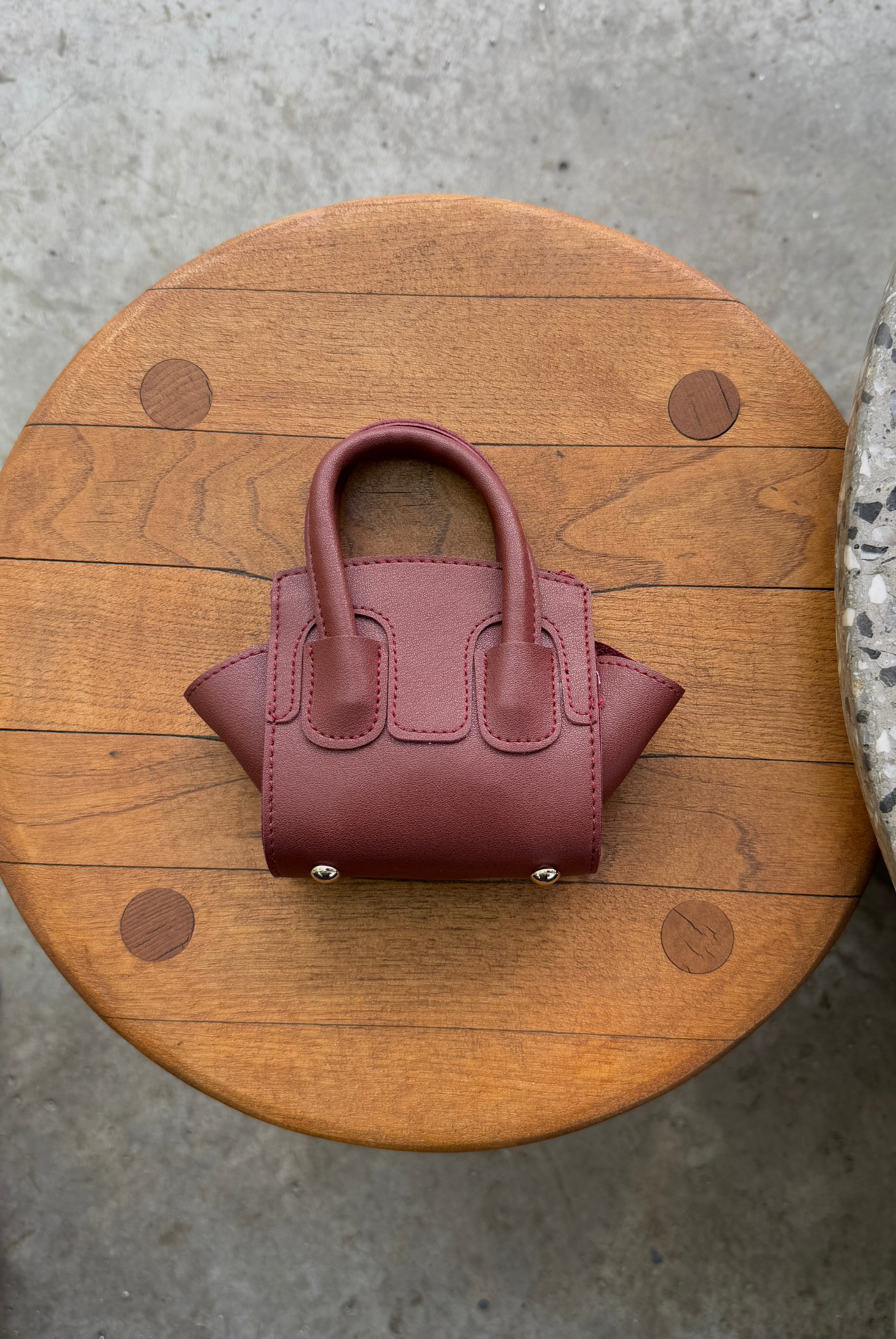 Kadın Mini El ve Omuz Çantası BORDO