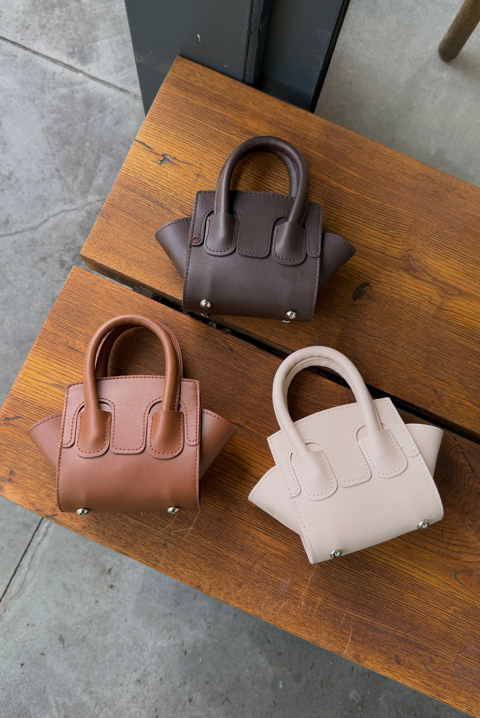 Kadın Mini El ve Omuz Çantası KREM