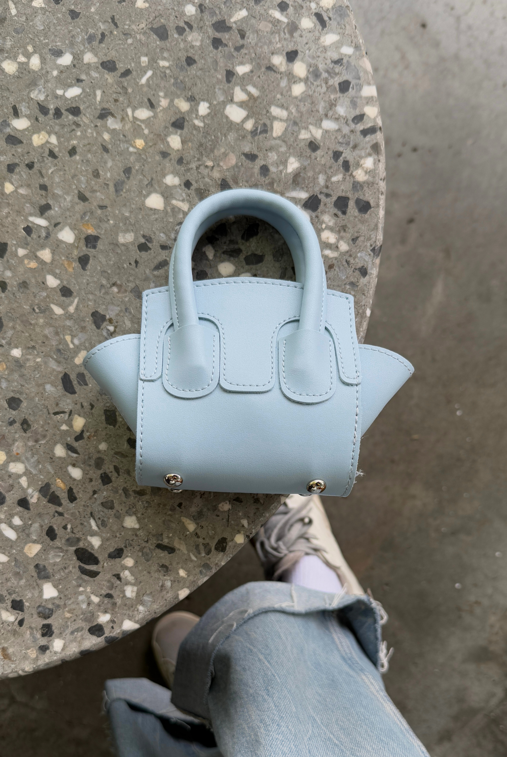 Kadın Mini El ve Omuz Çantası MAVİ