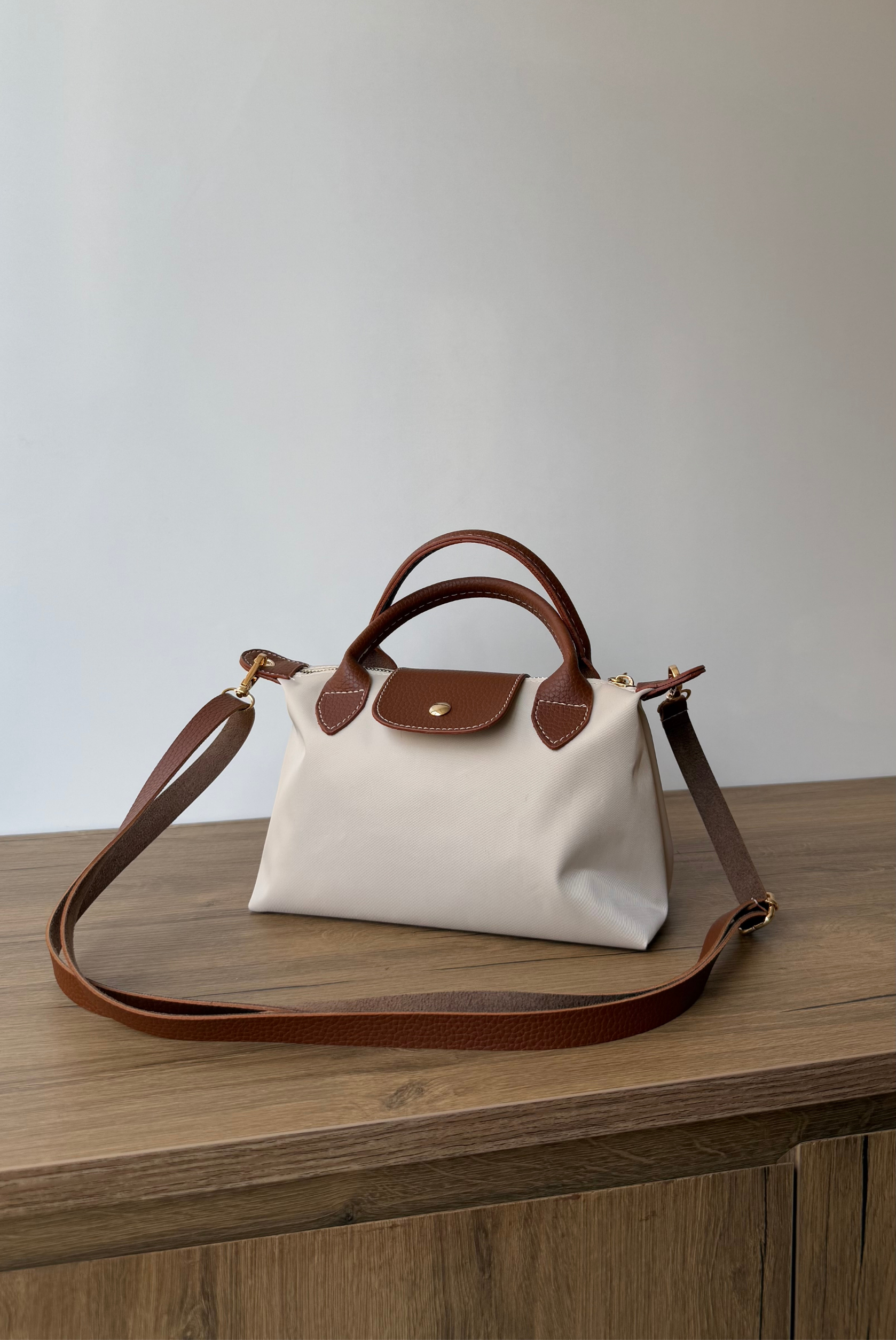 Kadın Mini Keten Çanta BEJ