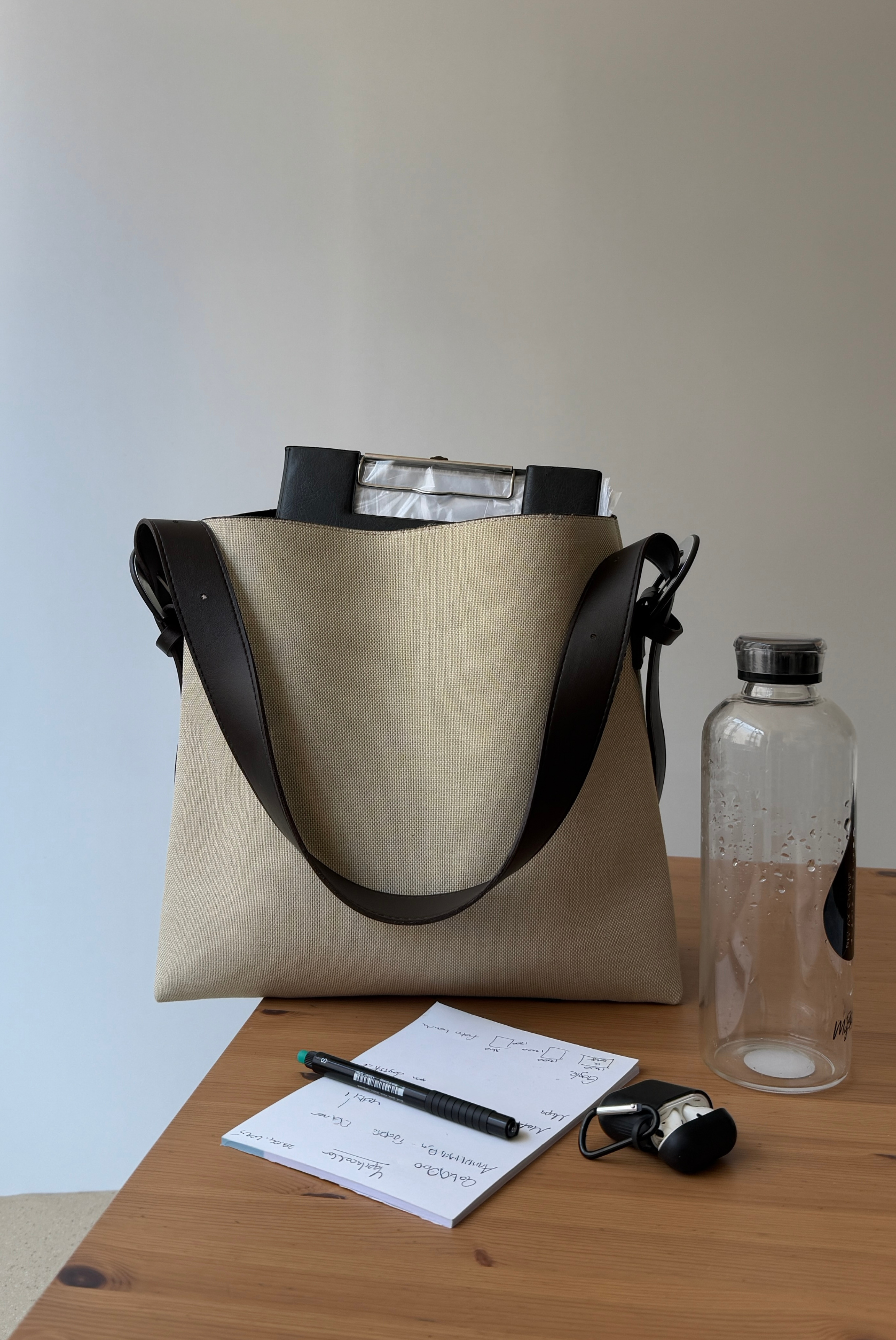 Kadın Omuz Çantası KETEN ACI KAHVE