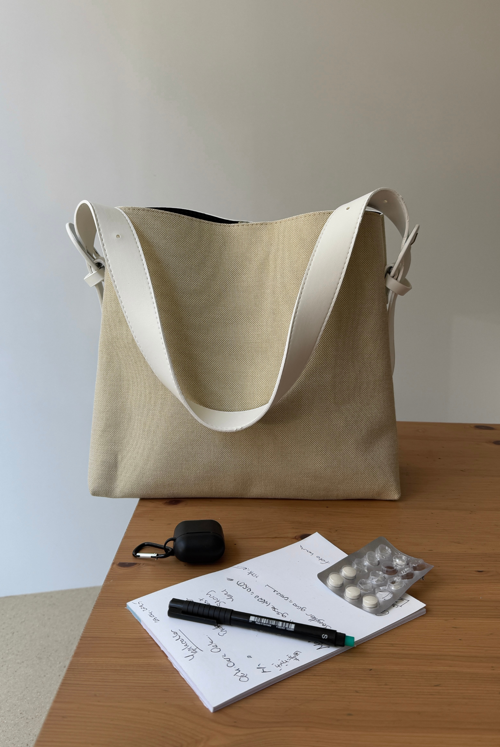 Kadın Omuz Çantası KETEN BEYAZ