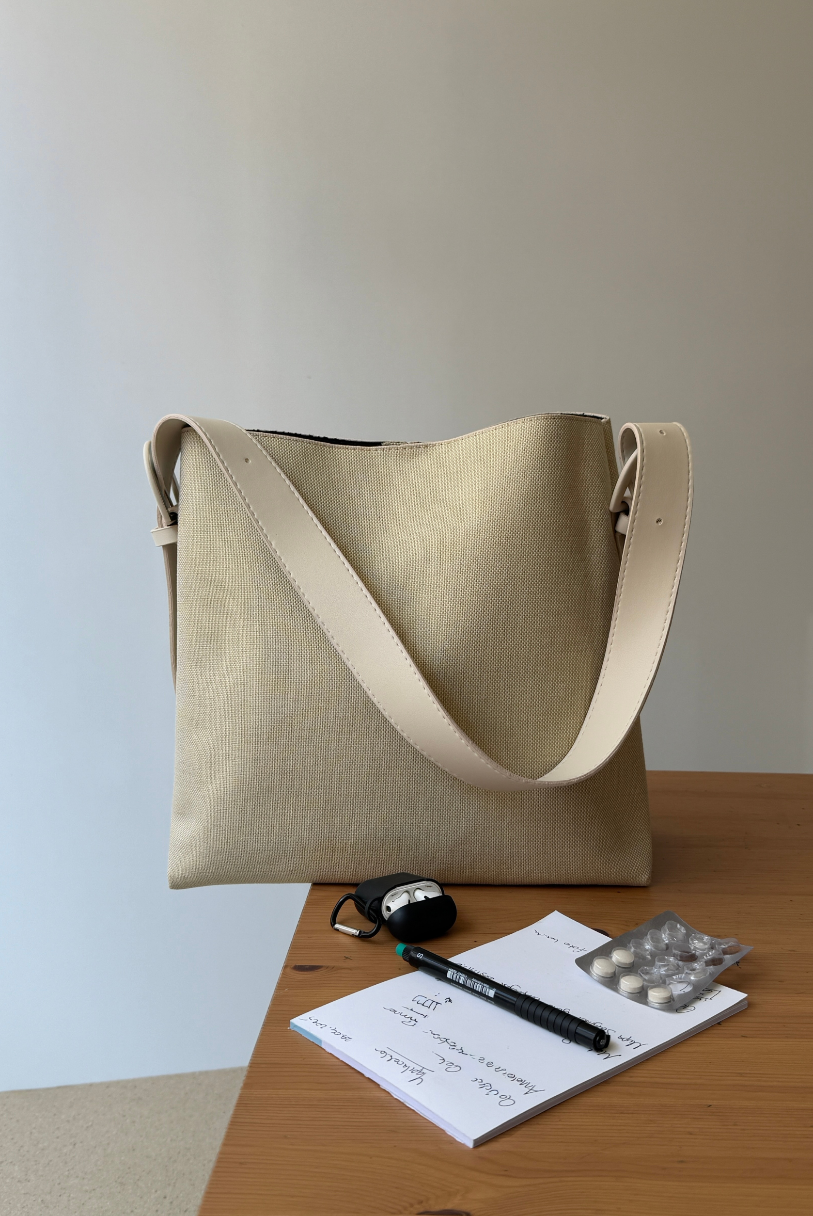 Kadın Omuz Çantası KETEN KREM