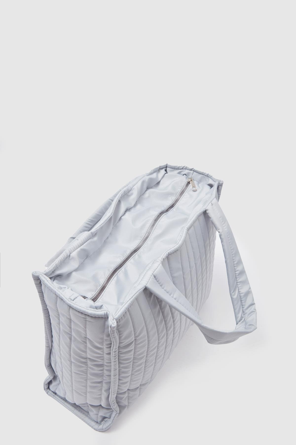 Kadın Omuz Çantası Mango GRİ