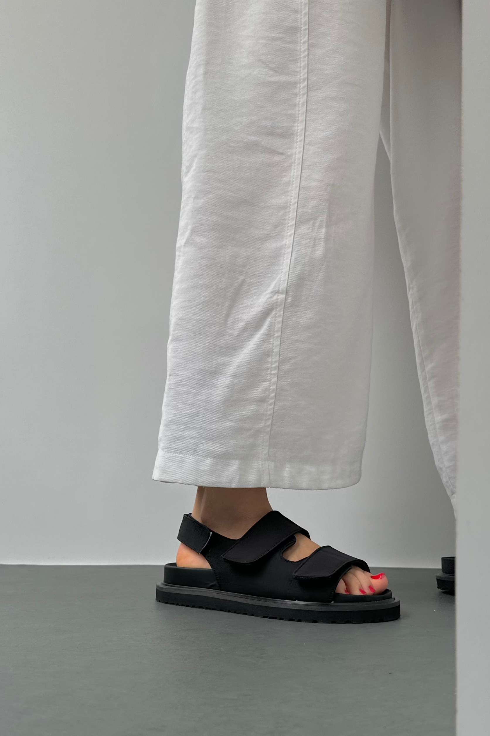 Kadın Sandalet SİYAH SATEN