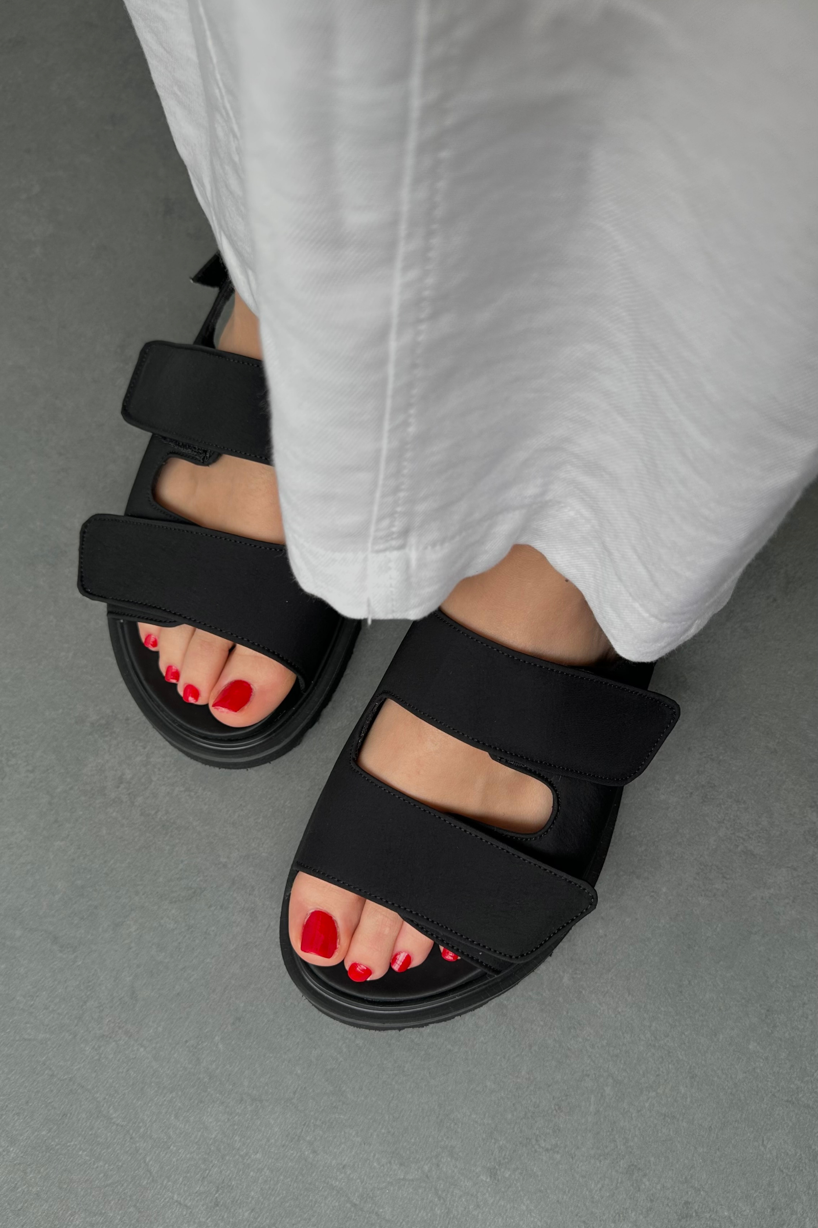 Kadın Sandalet SİYAH SATEN