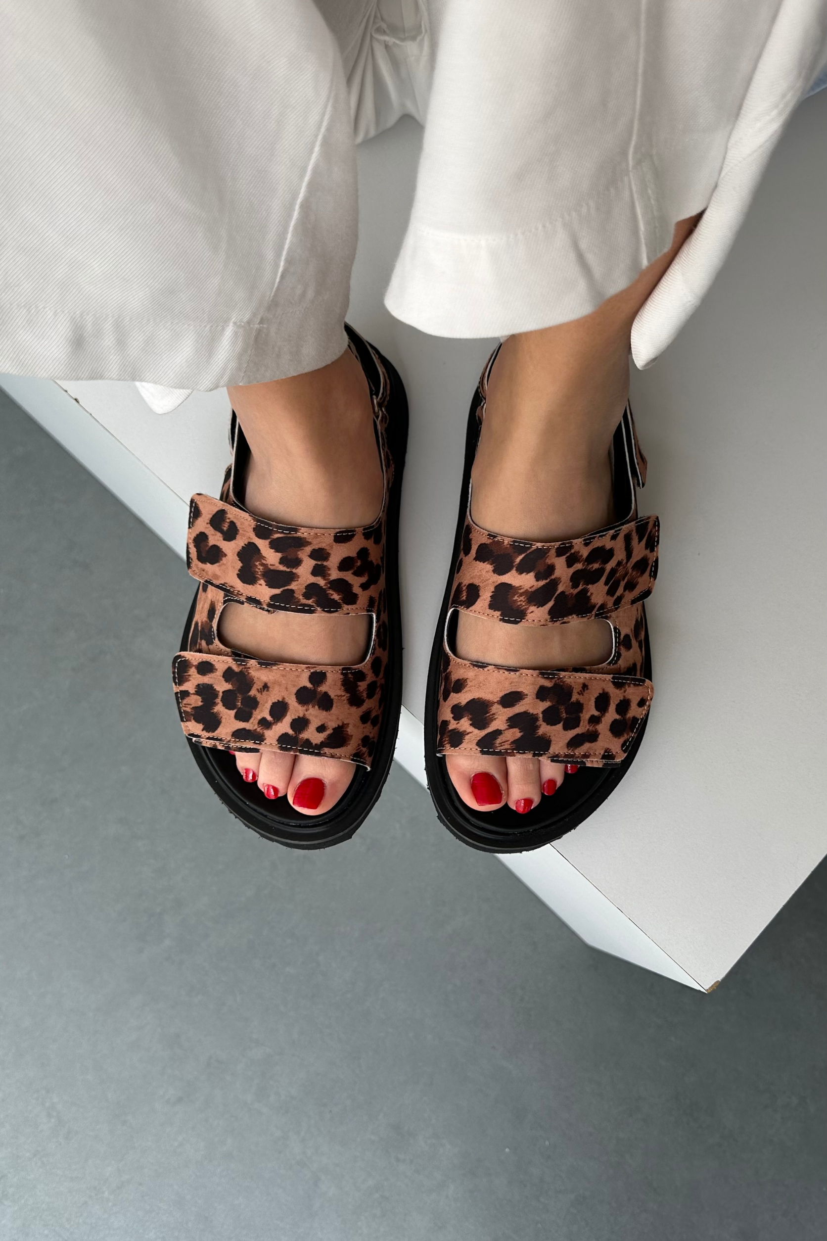 Kadın Sandalet TABA LEOPAR