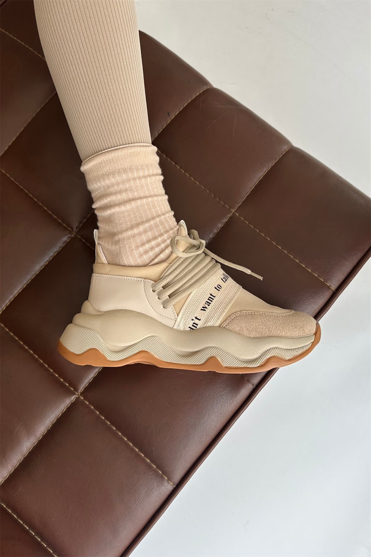 Kadın Spor Ayakkabı BEJ