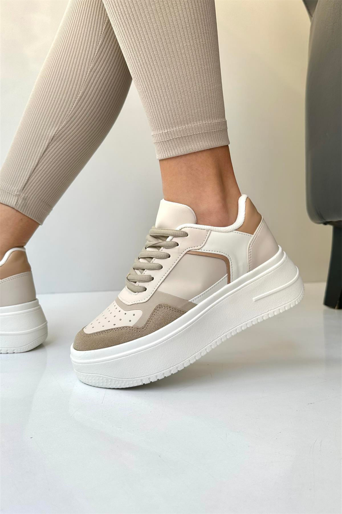 Kadın Spor Ayakkabı BEJ