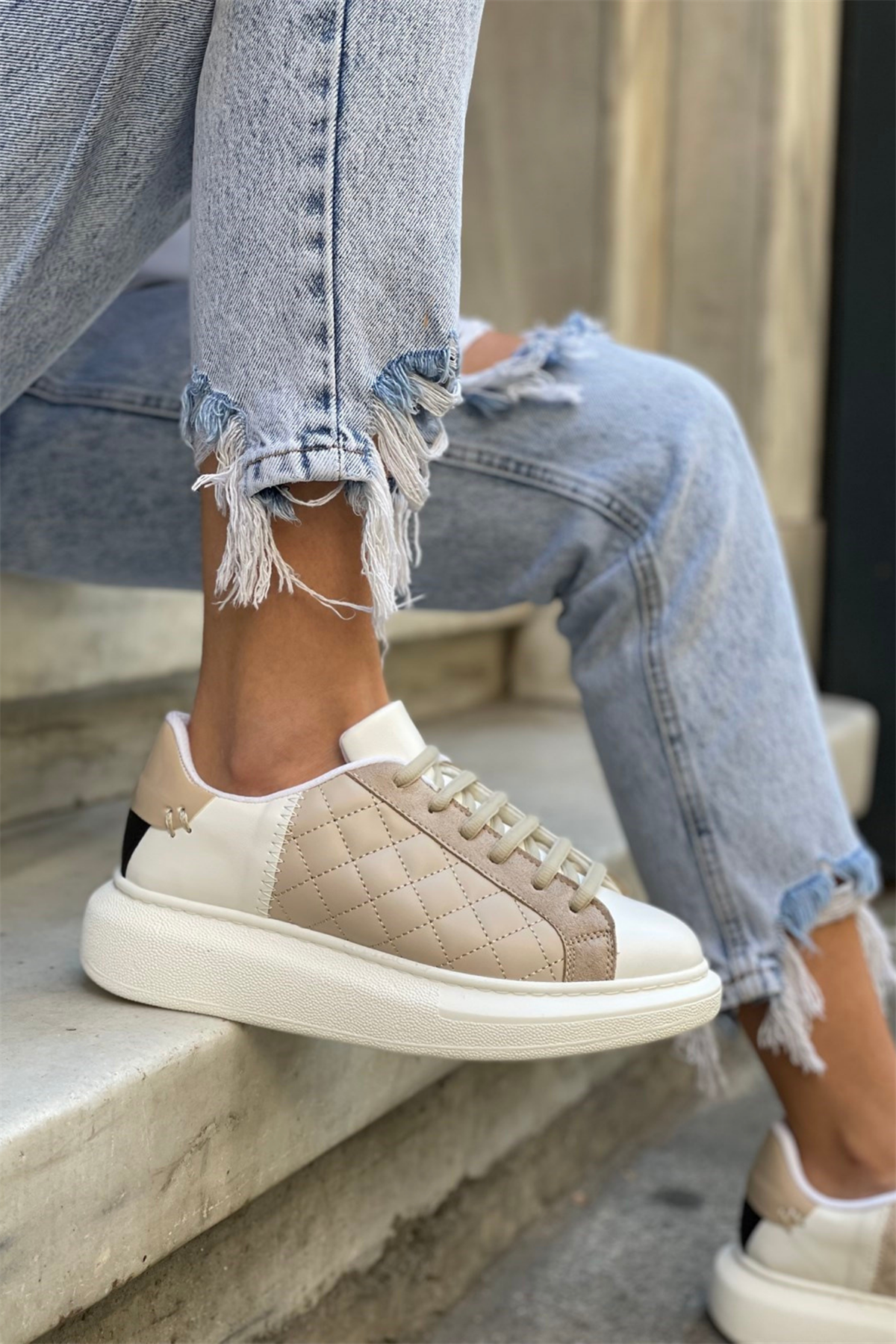 Kadın Spor Ayakkabı BEJ