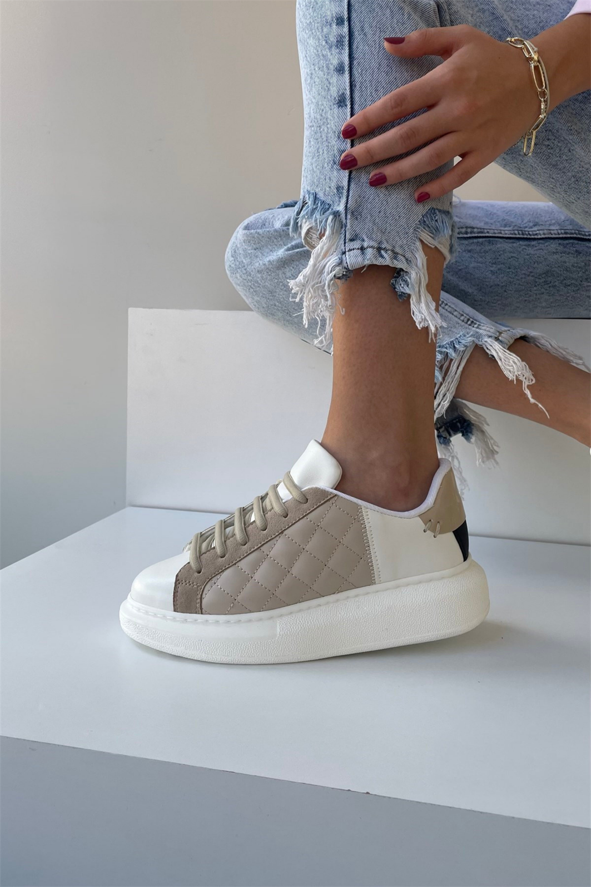 Kadın Spor Ayakkabı BEJ