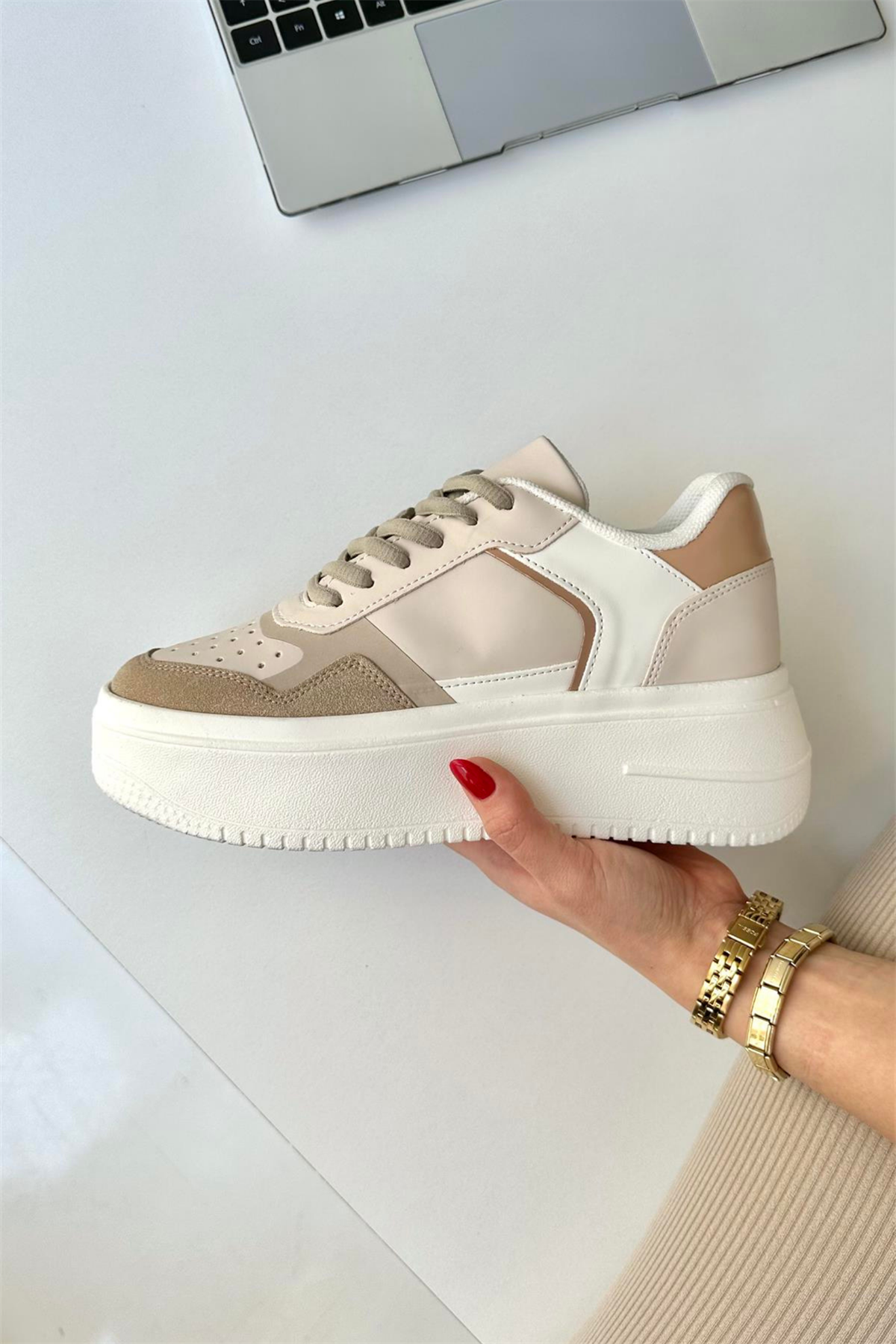 Kadın Spor Ayakkabı BEJ