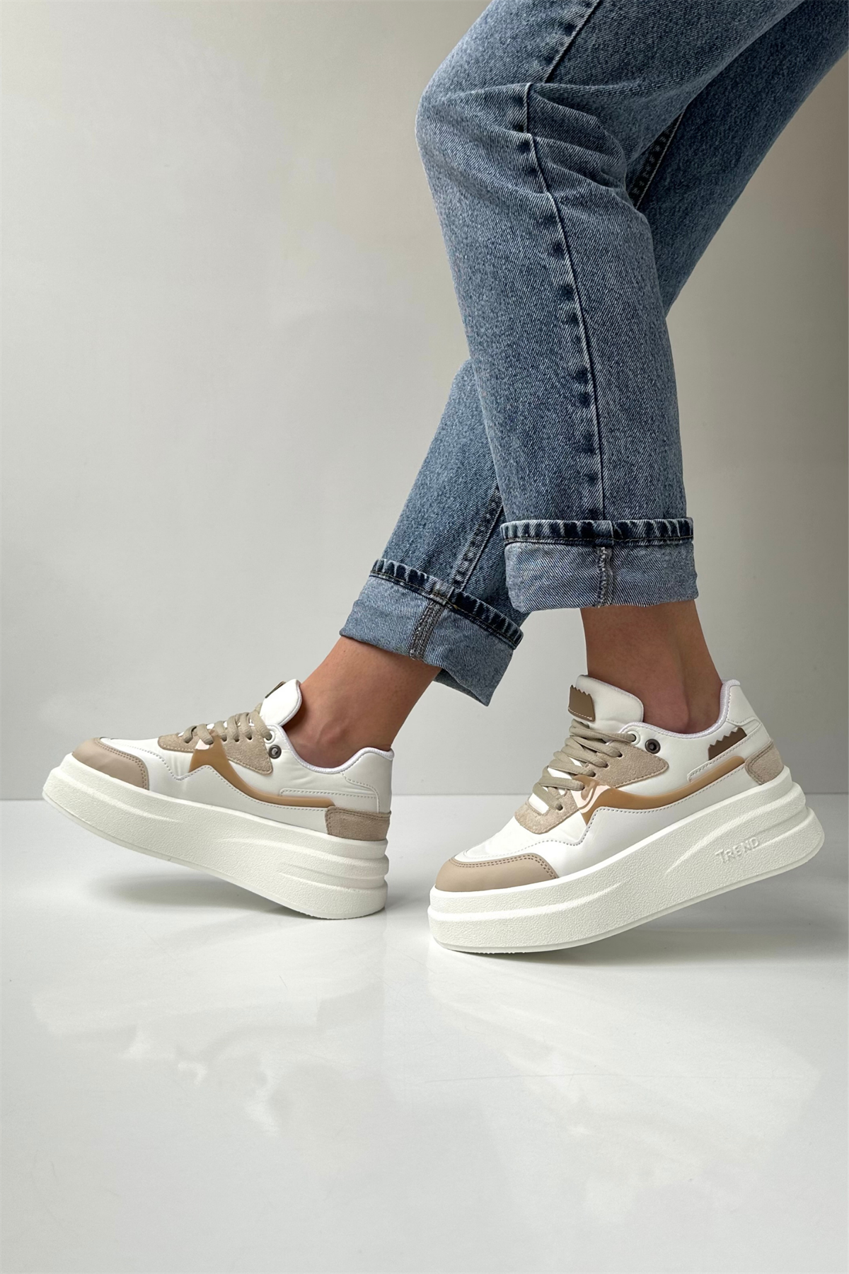 Kadın Spor Ayakkabı BEJ