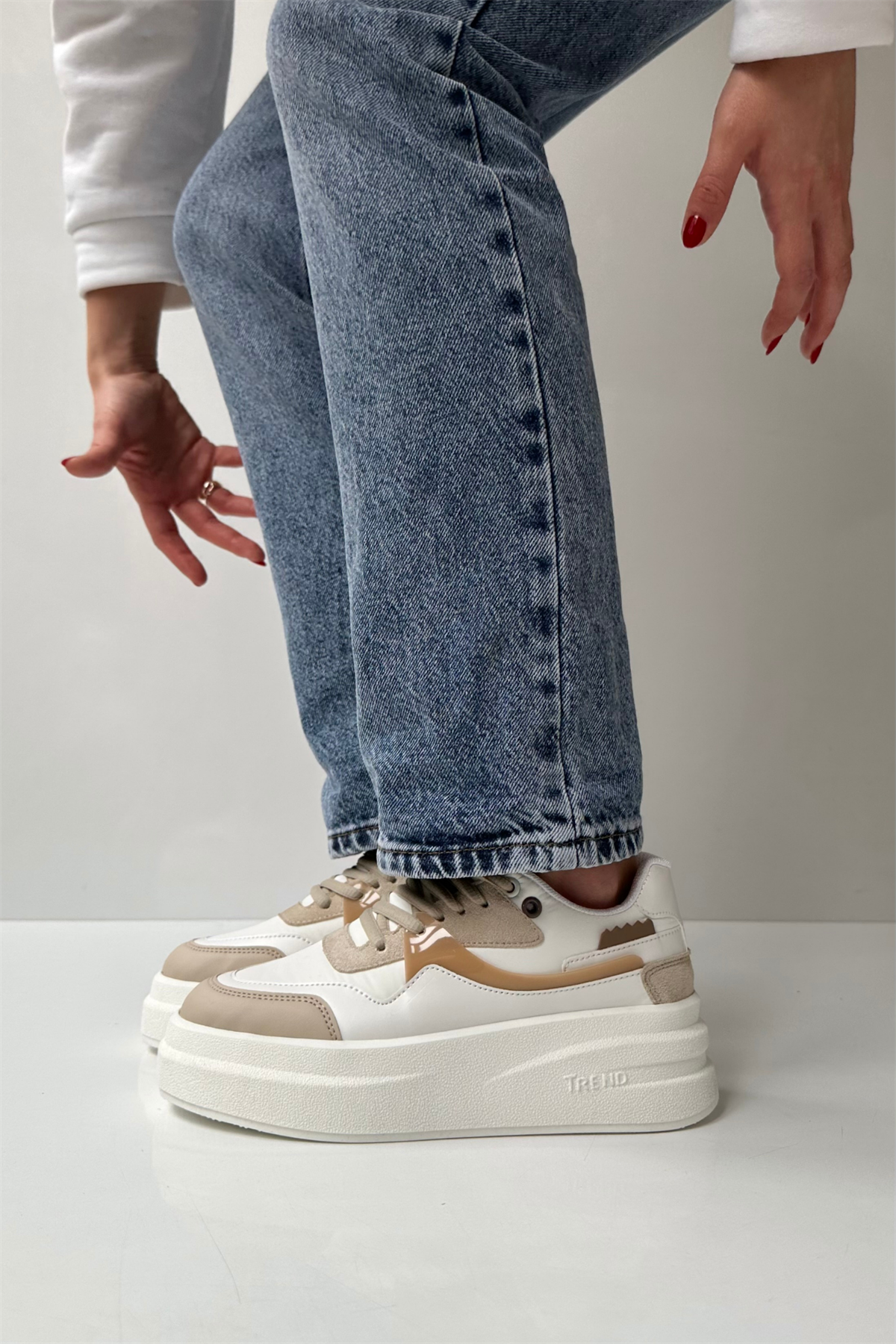 Kadın Spor Ayakkabı BEJ