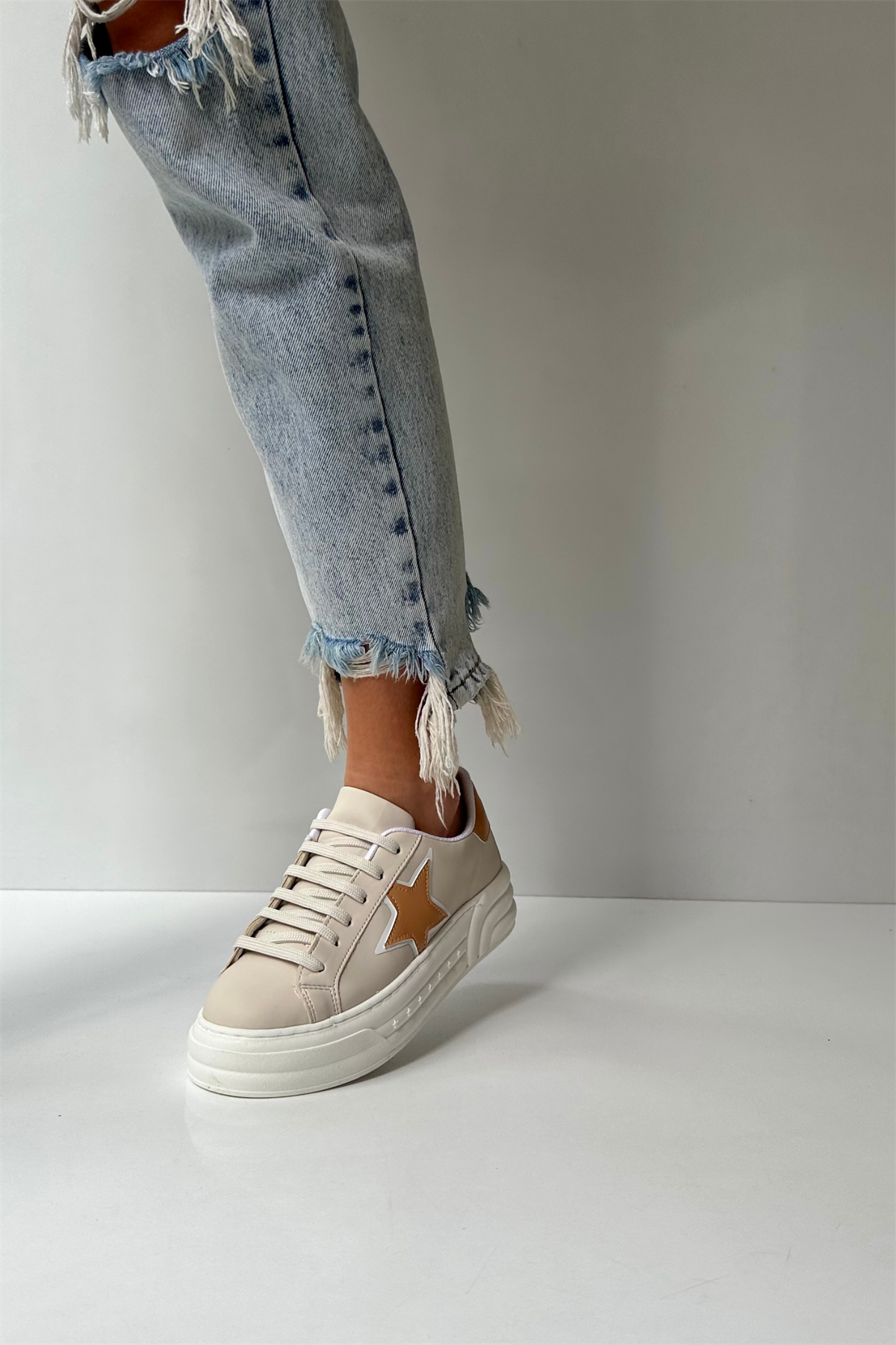 Kadın Spor Ayakkabı BEJ NUDE