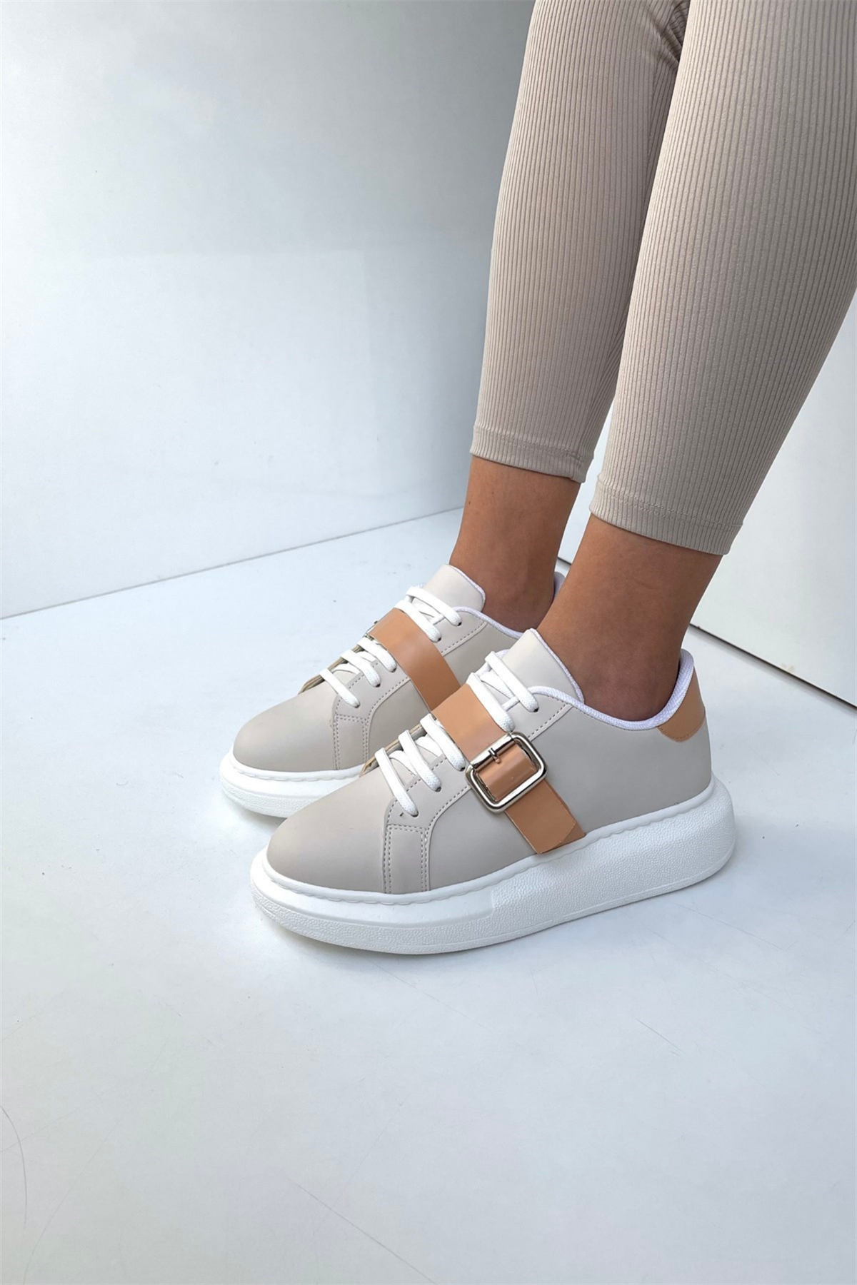 Kadın Spor Ayakkabı BEJ NUDE