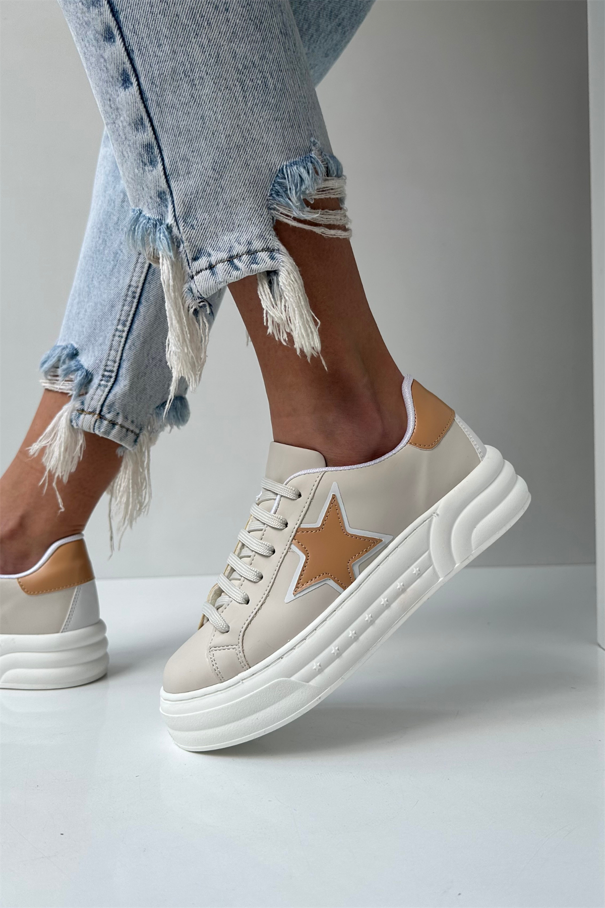 Kadın Spor Ayakkabı BEJ NUDE