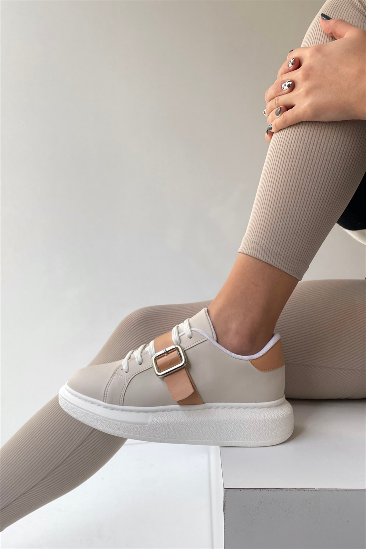 Kadın Spor Ayakkabı BEJ NUDE