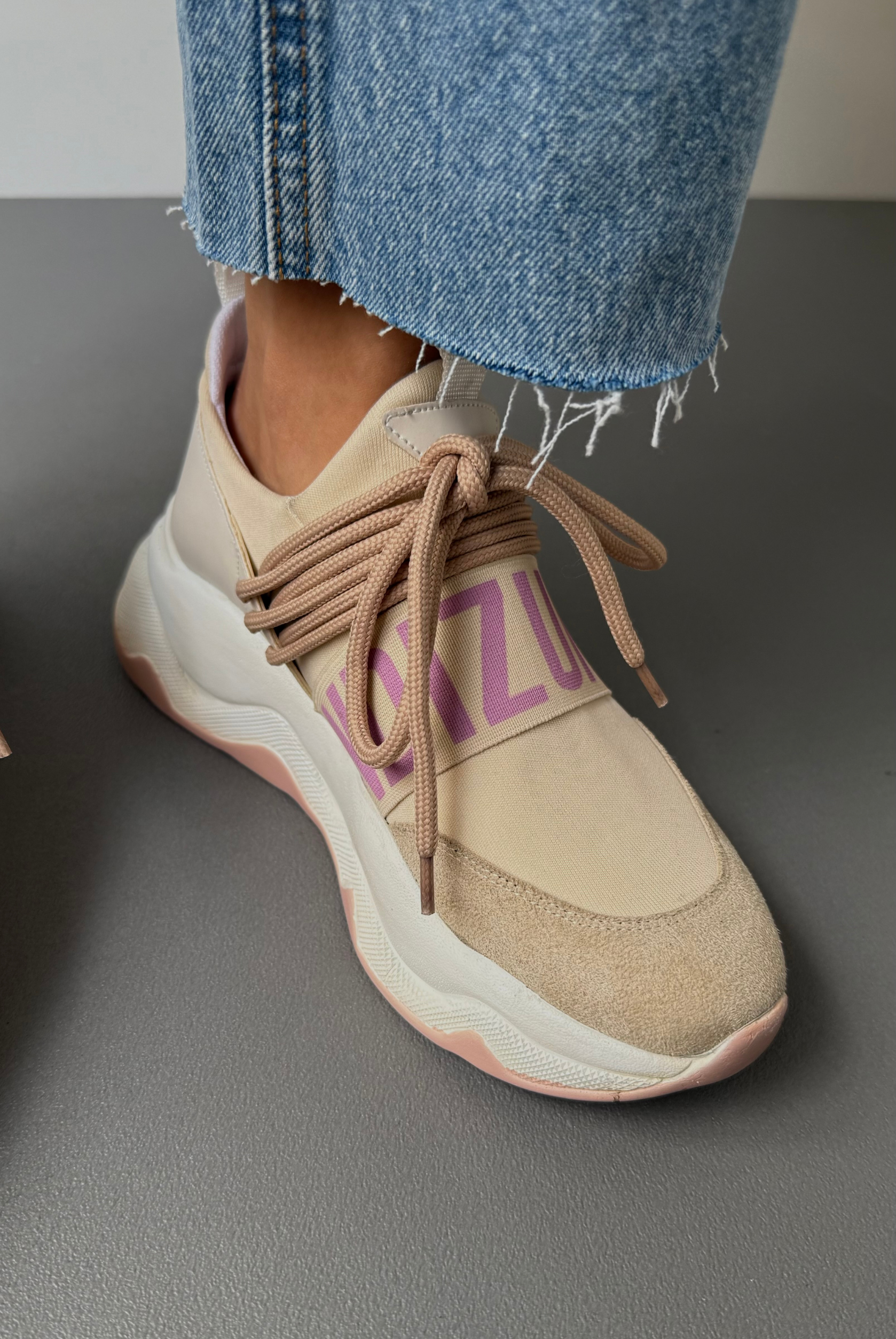 Kadın Spor Ayakkabı BEJ PUDRA