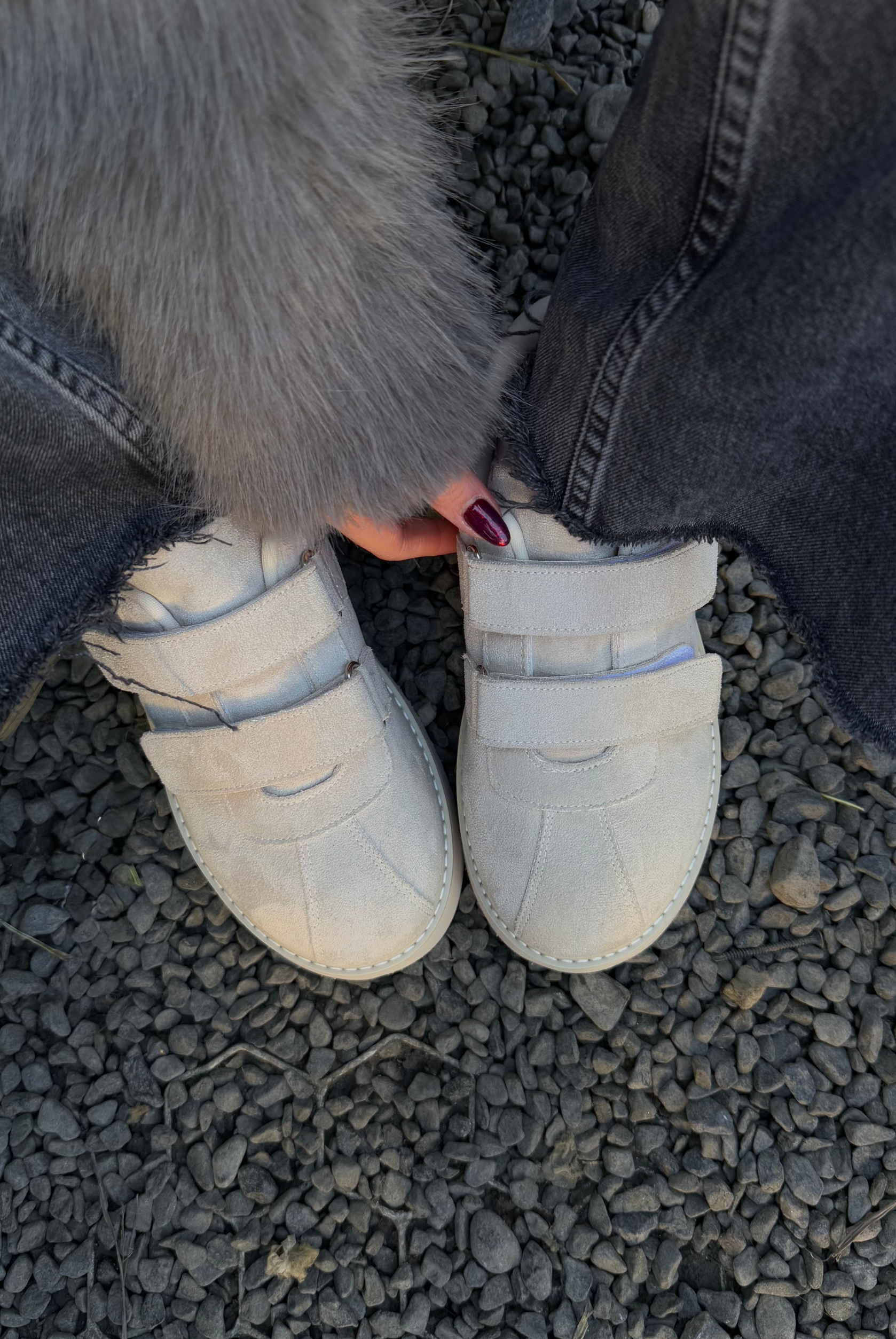 Kadın Spor Ayakkabı BEJ SÜET