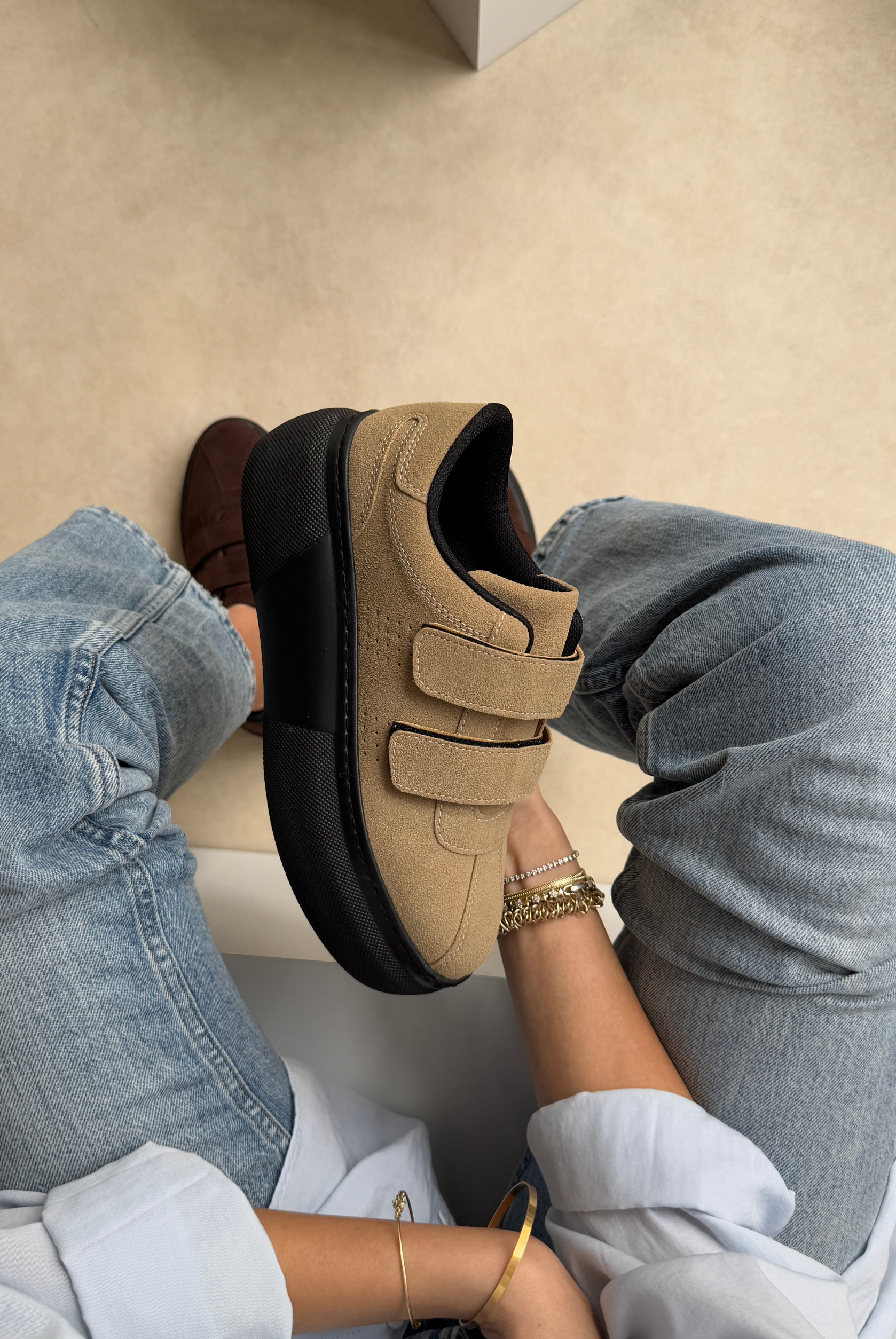 Kadın Spor Ayakkabı BEJ SÜET