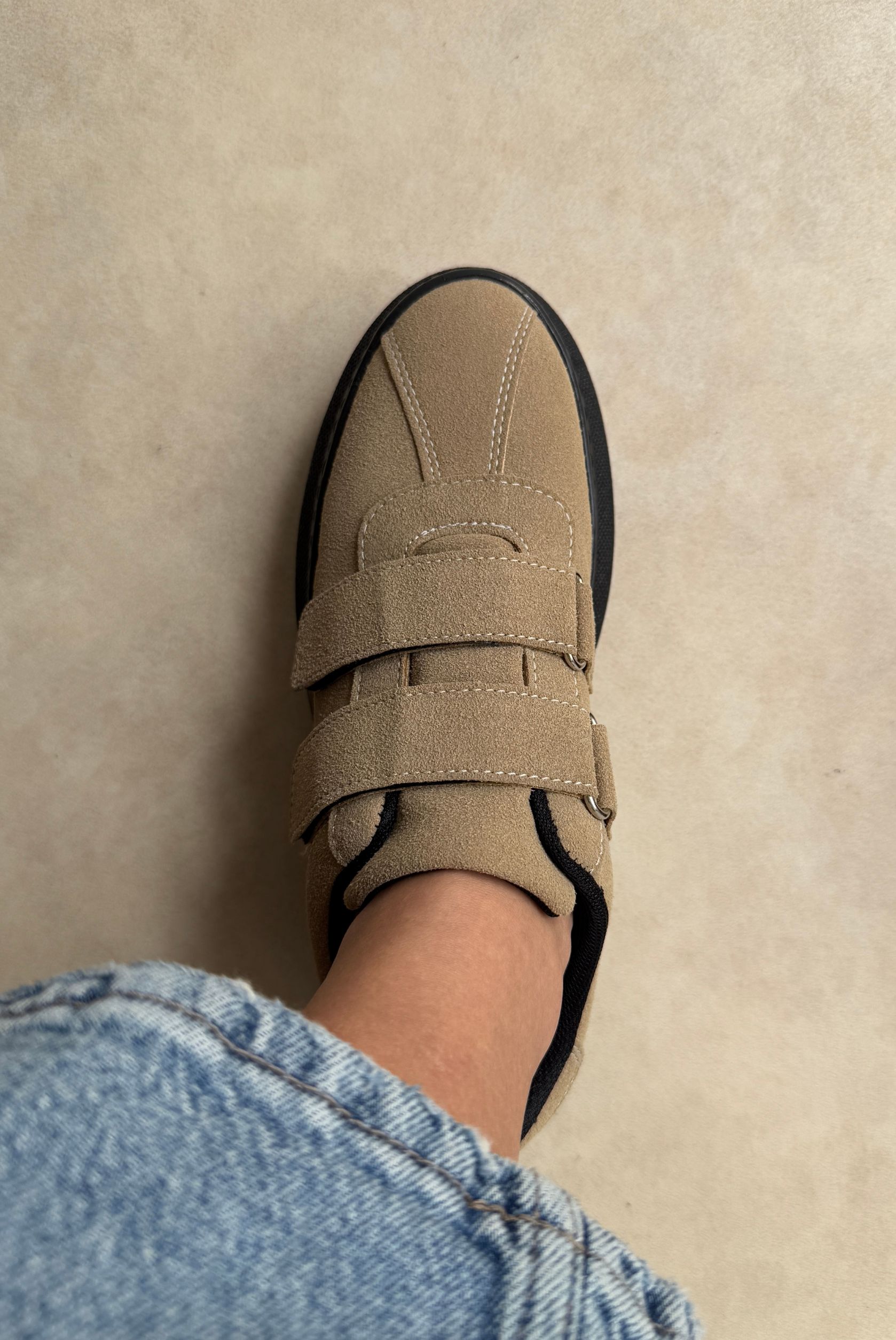 Kadın Spor Ayakkabı BEJ SÜET