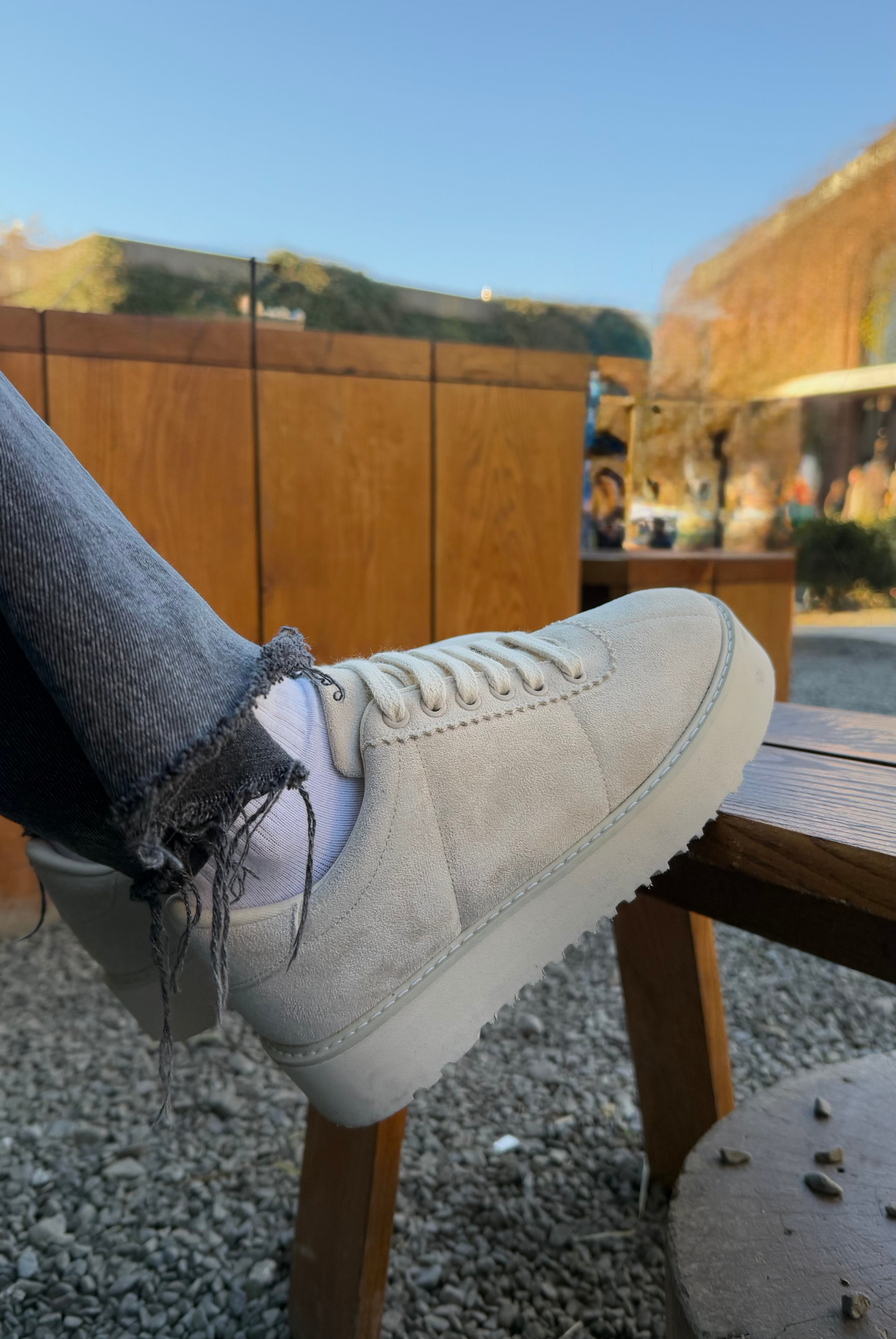 Kadın Spor Ayakkabı BEJ SÜET