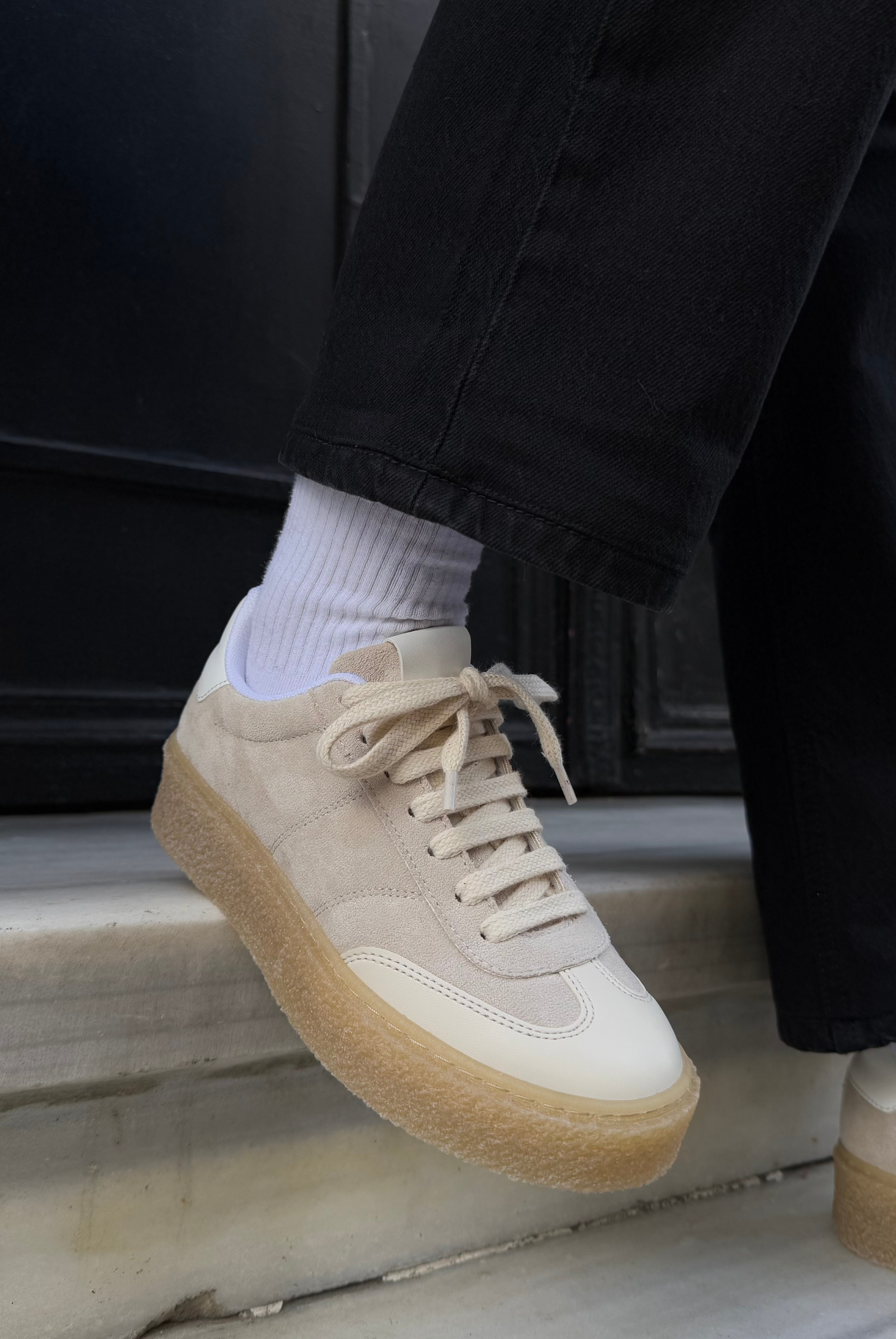 Kadın Spor Ayakkabı BEJ SÜET